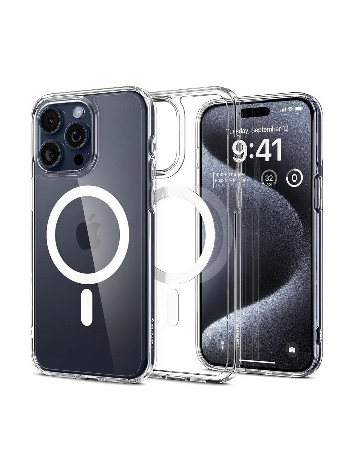 SPIGEN futerał ULTRA HYBRID MAG kompatybilny z MagSafe do IPHONE 16 Pro Max white