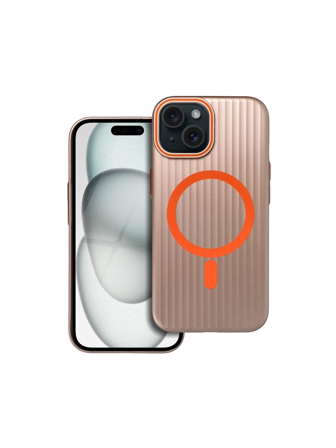 Futerał SIMPLY kompatybilny z MagSafe do IPHONE 15 tytan pustynny