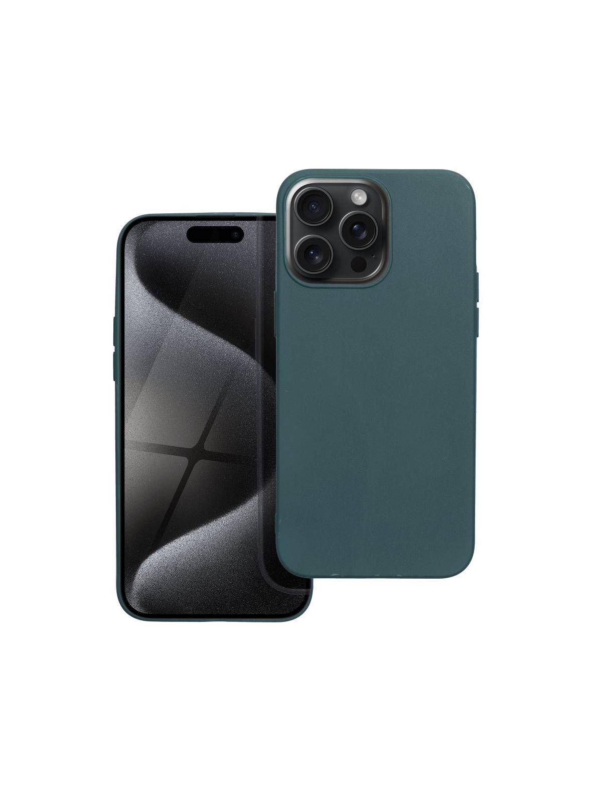 Futerał MATT do IPHONE 15 Pro Max ciemnozielony
