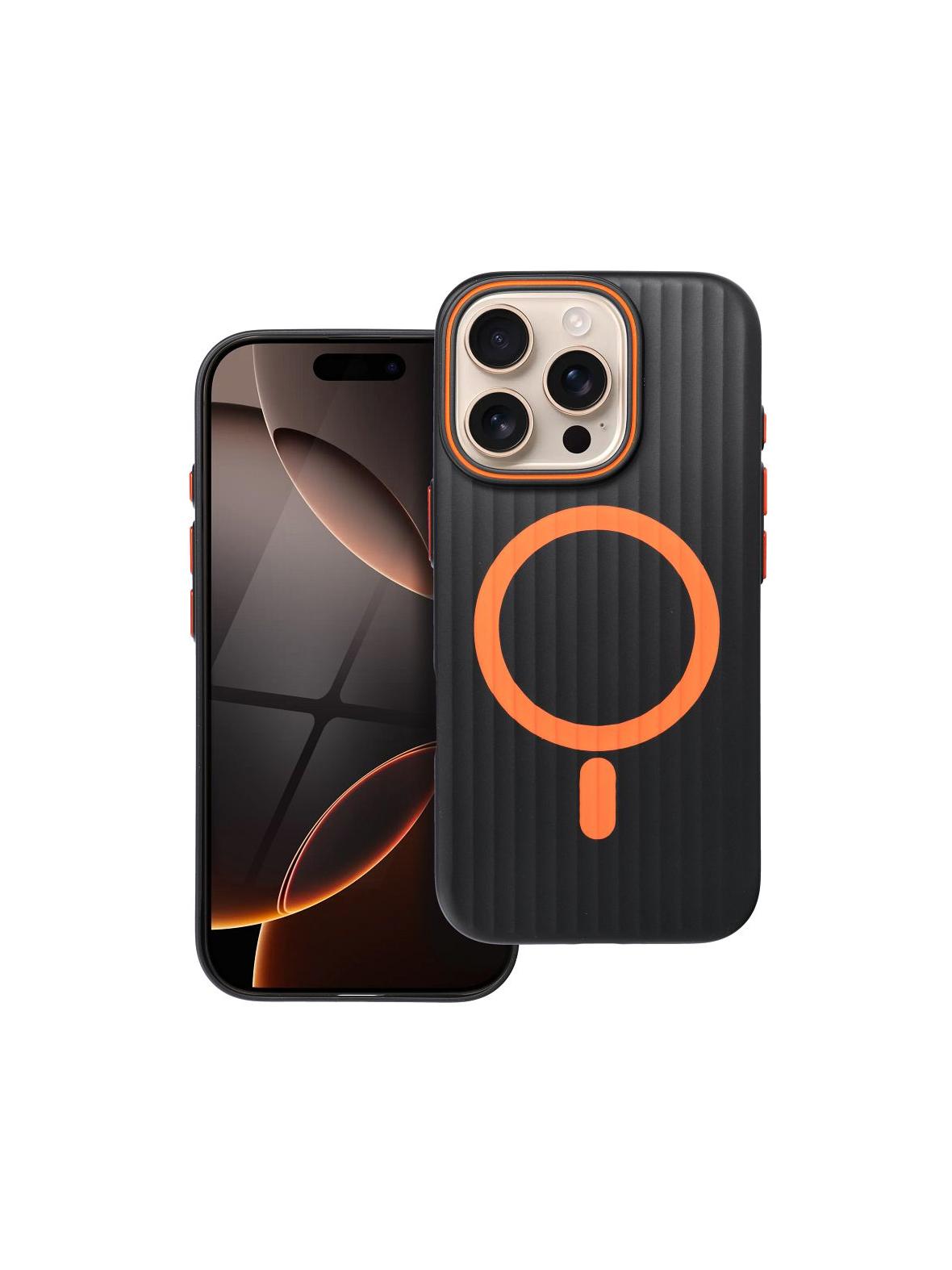 Futerał SIMPLY kompatybilny z MagSafe do IPHONE 16 Pro tytan czarny