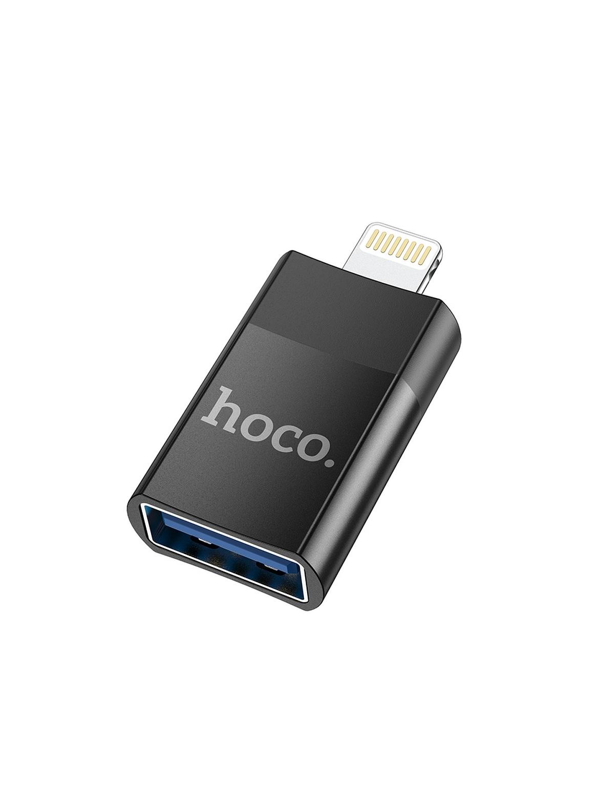 Adapter OTG USB A do Lightning Hoco UA17 czarny