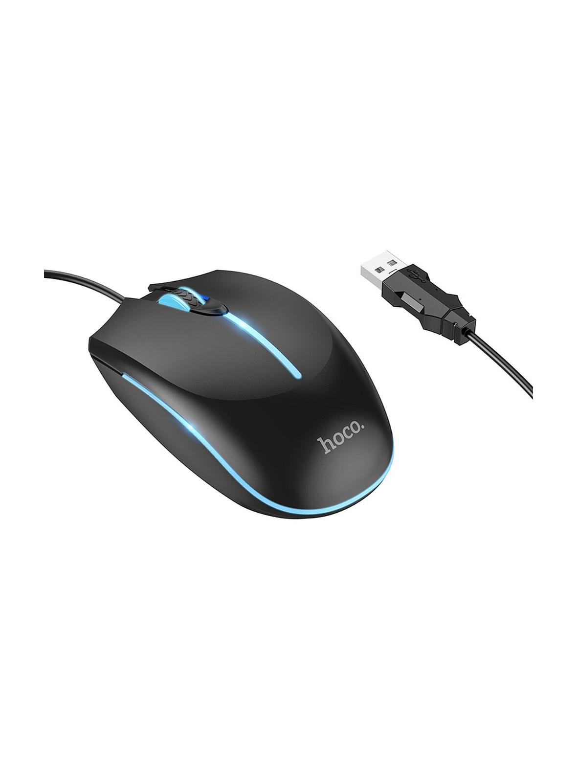 Myszka przewodowa gamingowa Hoco USB A 2400 dpi GM37 czarna