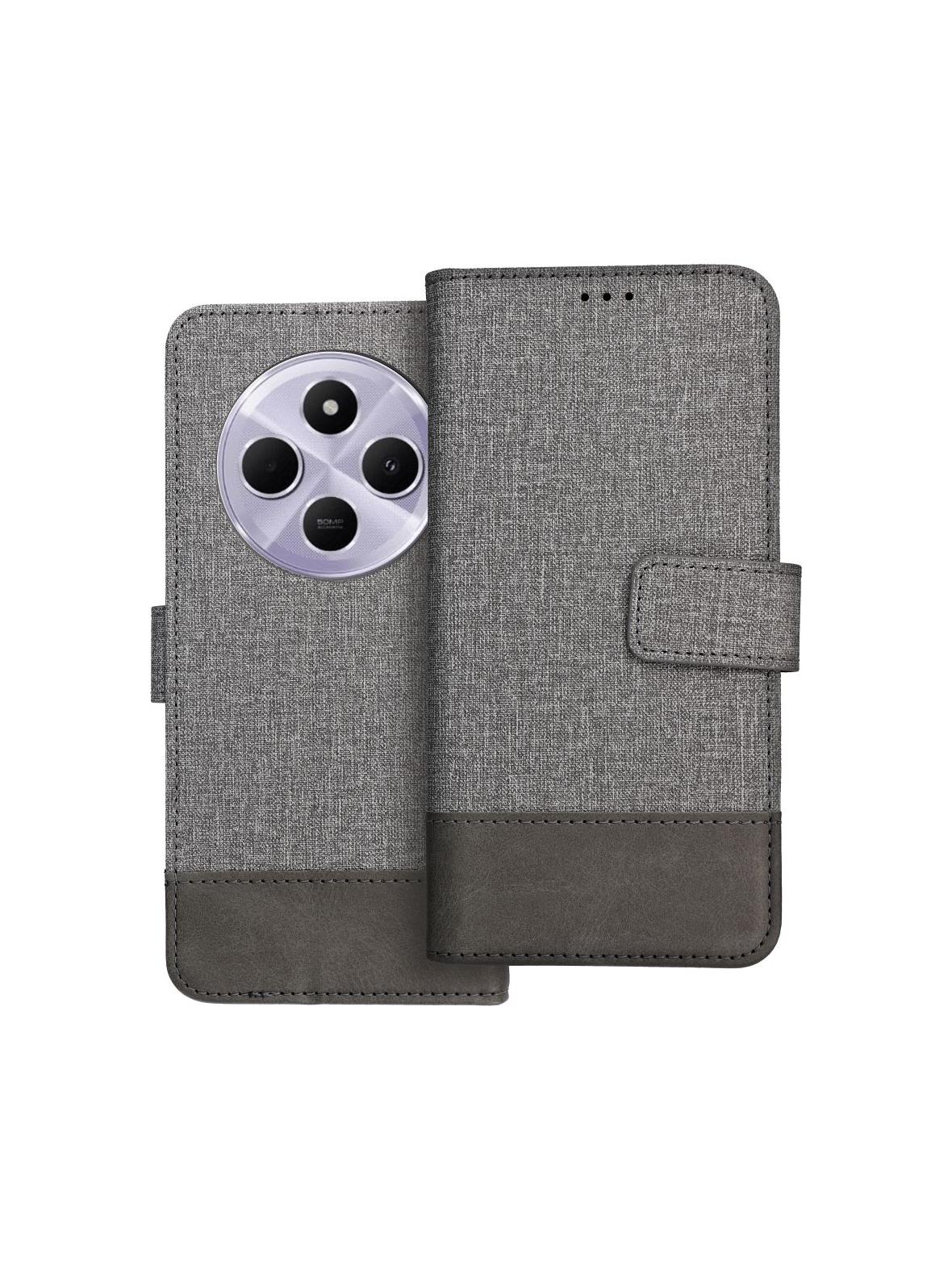 Kabura GOMMA Book do XIAOMI Redmi 14C szary