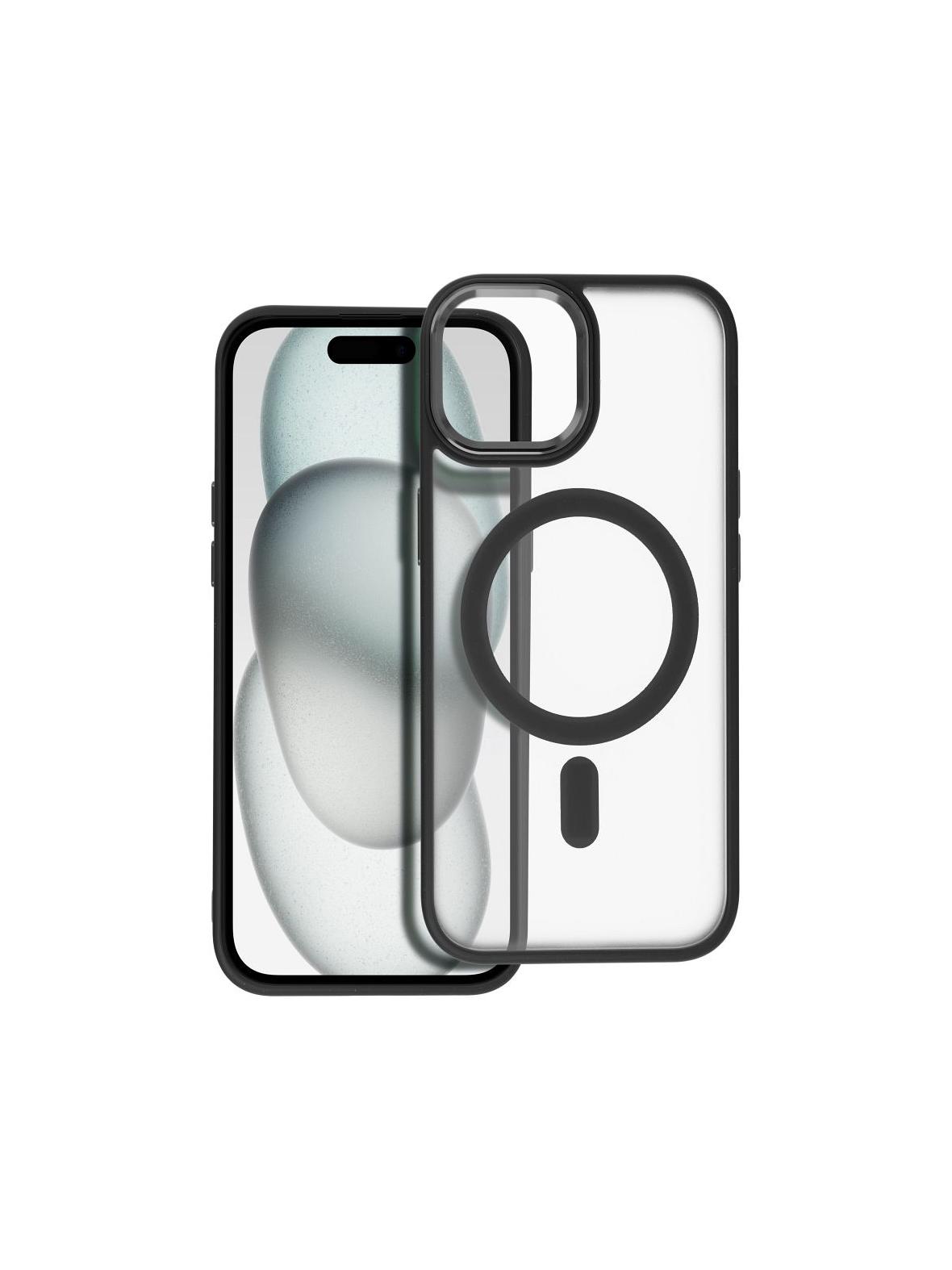 Futerał MATTE MAG COVER kompatybilny z MagSafe do IPHONE 15 czarny