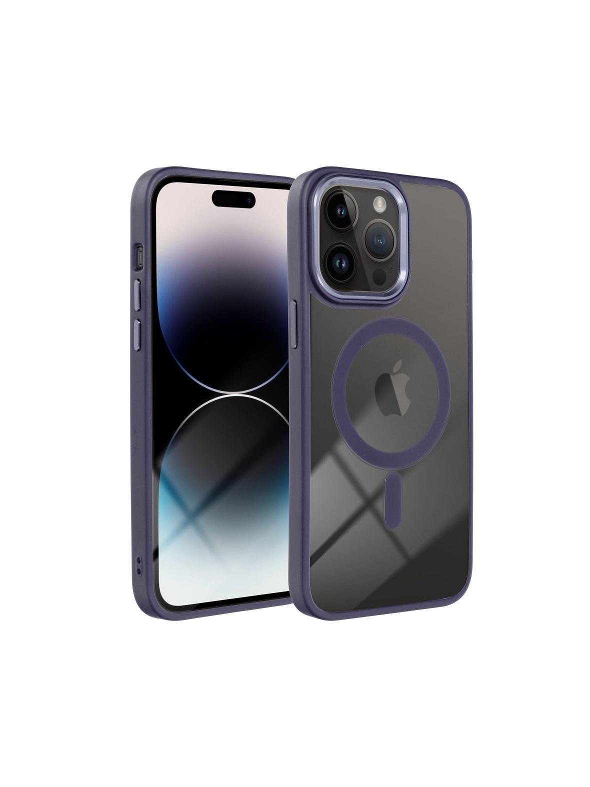 Futerał COLOR EDGE MAG COVER kompatybilny z MagSafe do IPHONE 17 fioletowy