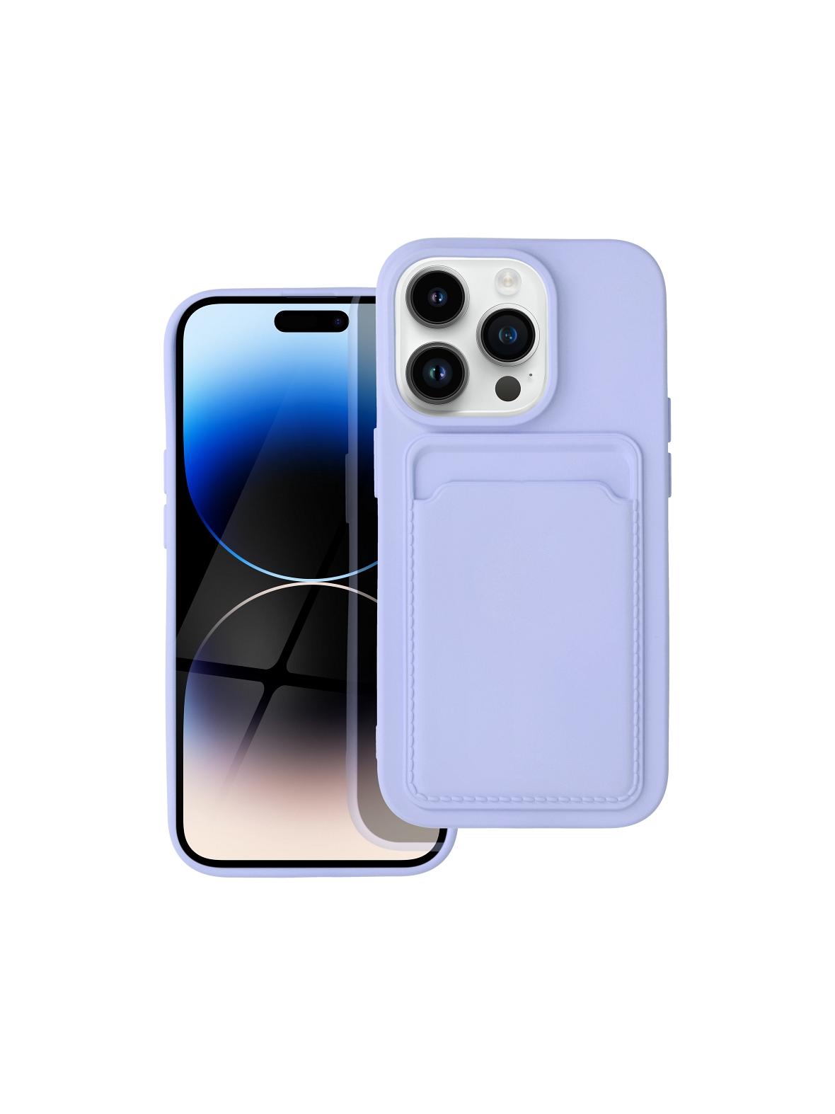 Futerał CARD CASE do IPHONE 14 Pro fioletowy