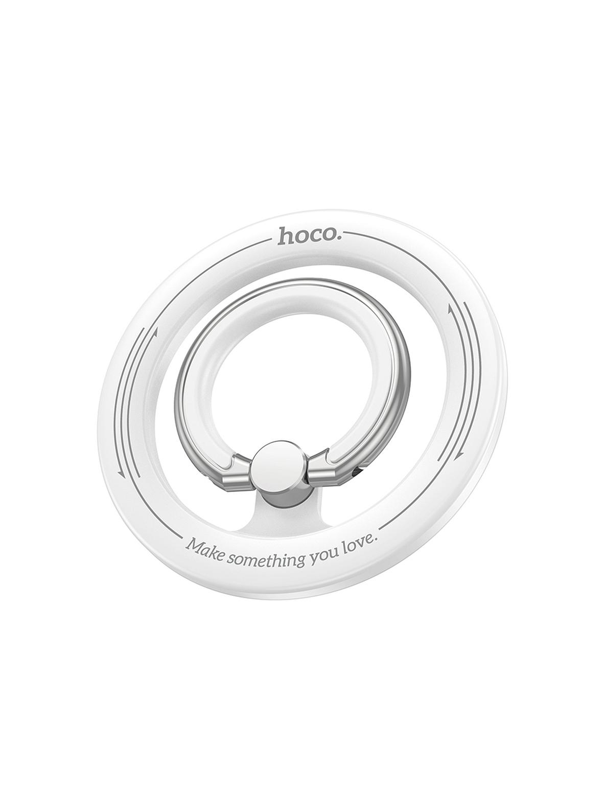 Uchwyt na telefon na palec Hoco magnetyczny Ring GH1 biały