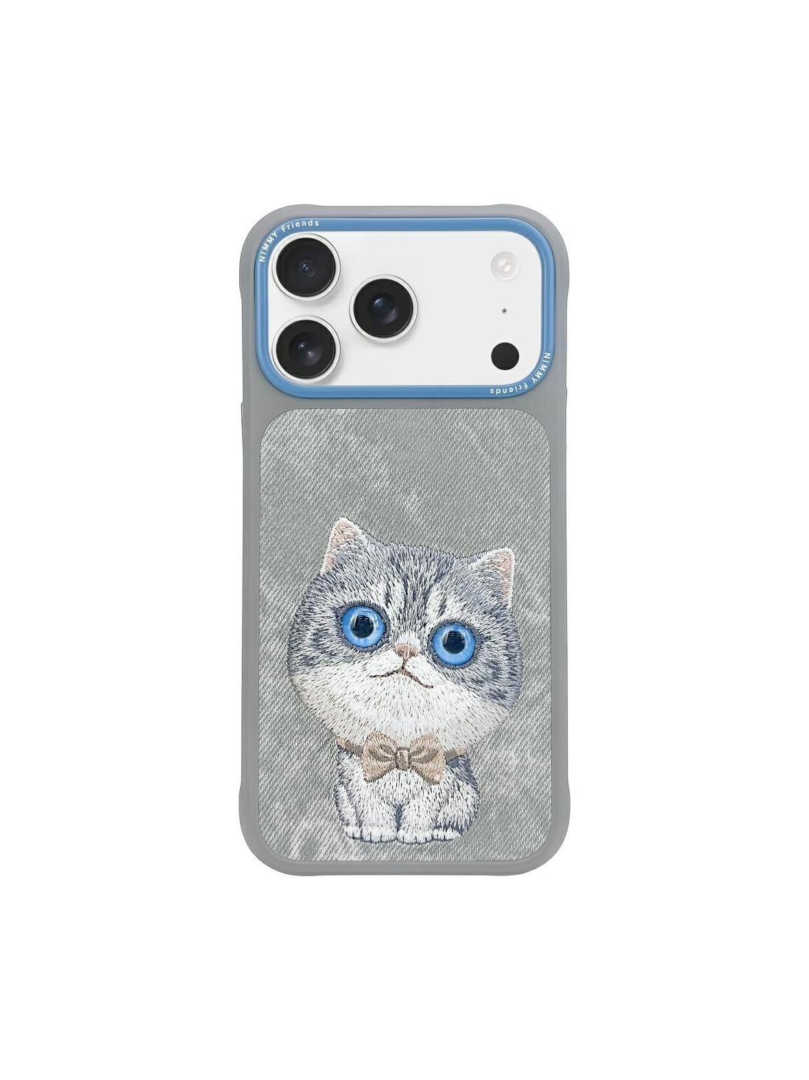 NIMMY futerał BIG EYED PET 2.0 Cat do IPHONE 17 Pro szary