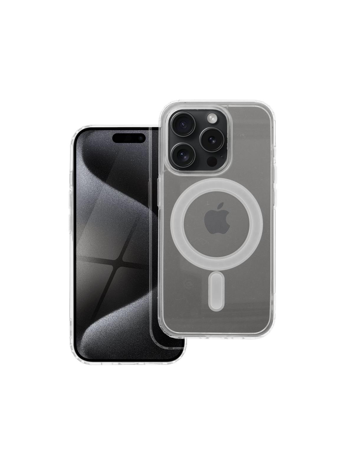 Futerał Clear Mag Cover zgodny z  MagSafe do iPhone 15 Pro transparentny