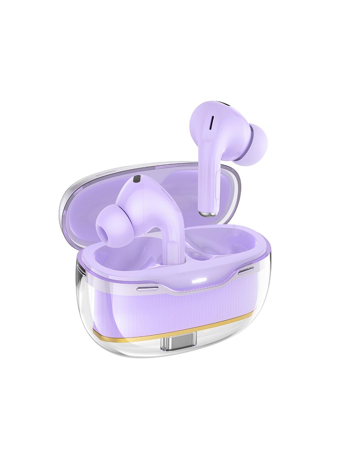 Słuchawki bezprzewodowe douszne Hoco TWS EW54 fioletowe