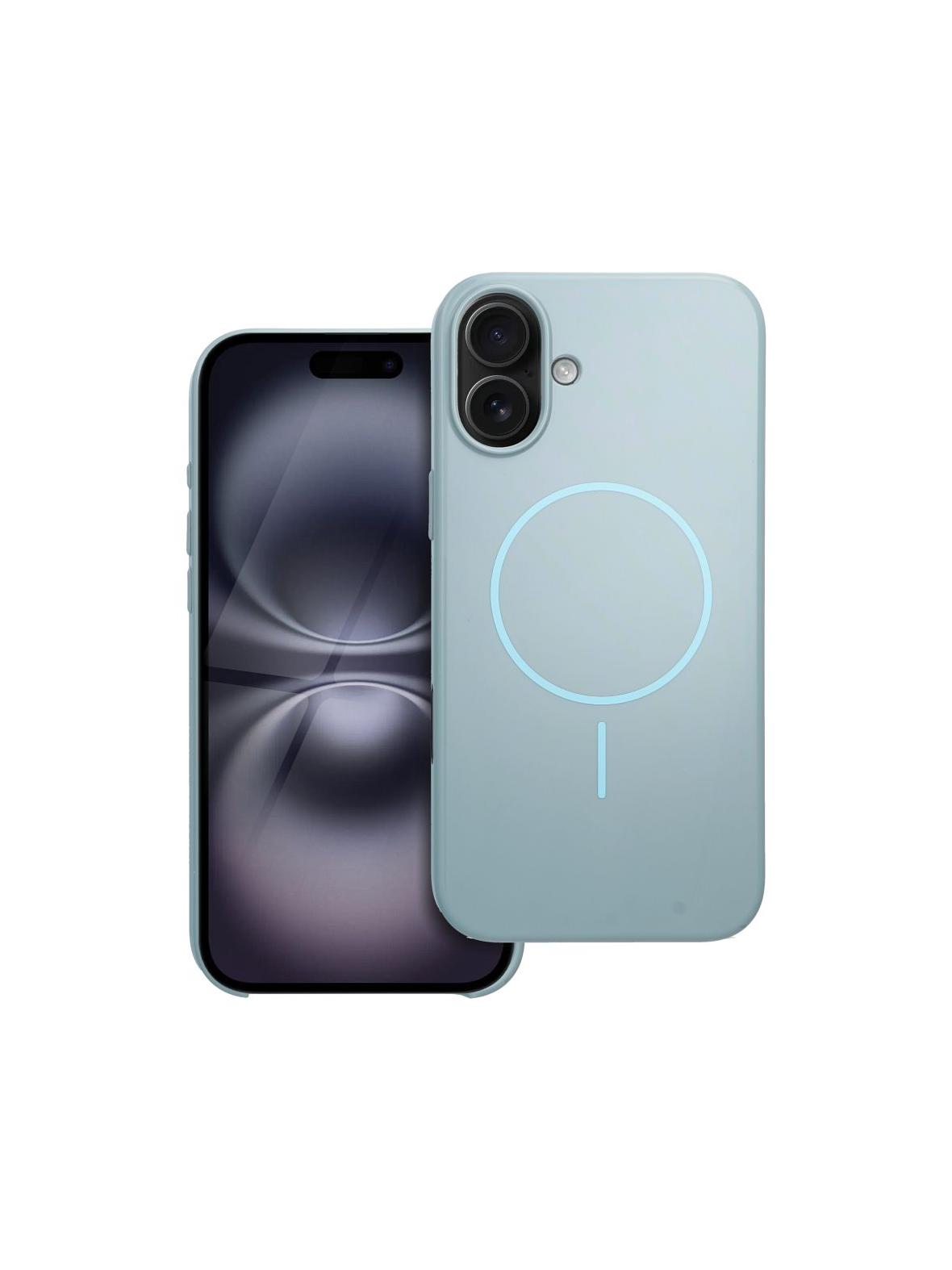 Premium Glossy Mag Cover kompatybilny z MagSafe i Camera Control button pasuje do IPHONE 16 PLUS miętowy