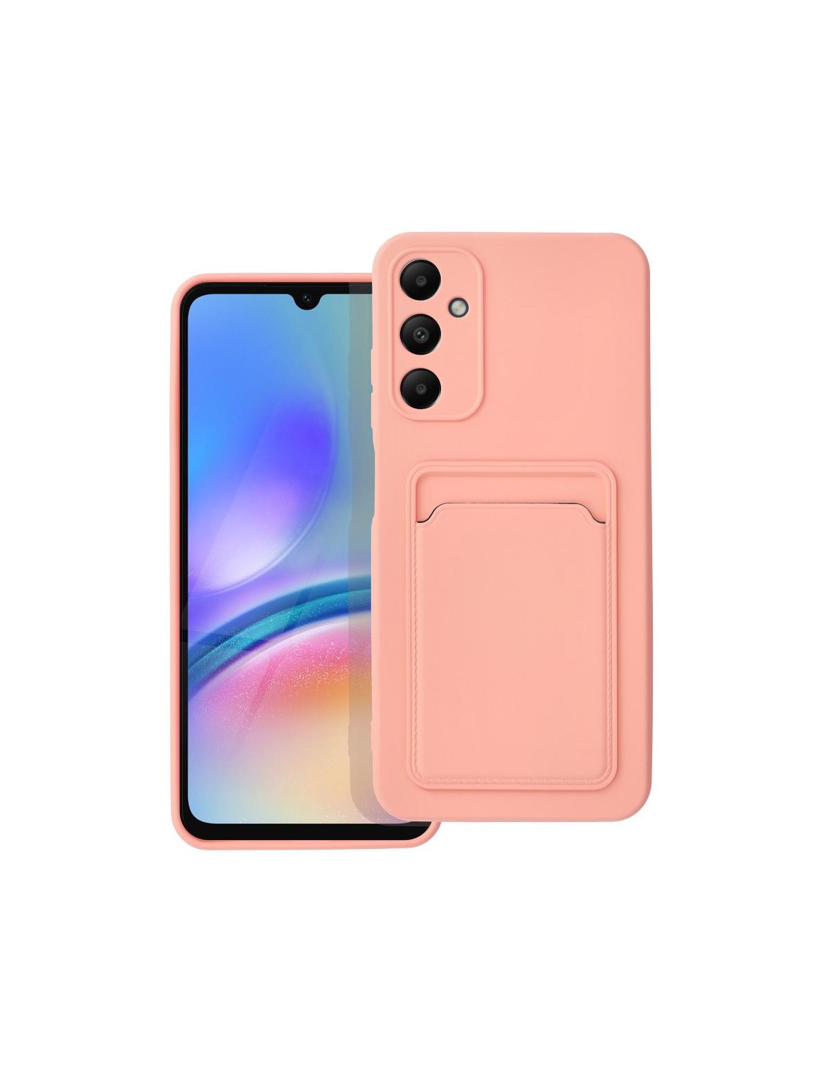 Futerał CARD CASE do SAMSUNG A05S różowy