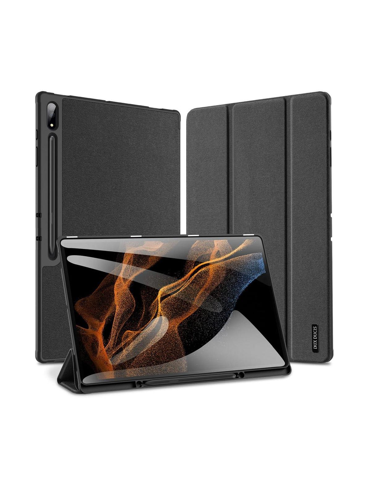 DUX DUCIS etui DOMO składane z miejscem na rysik do SAMSUNG Tab S8 Ultra/S9 Ultra czarne