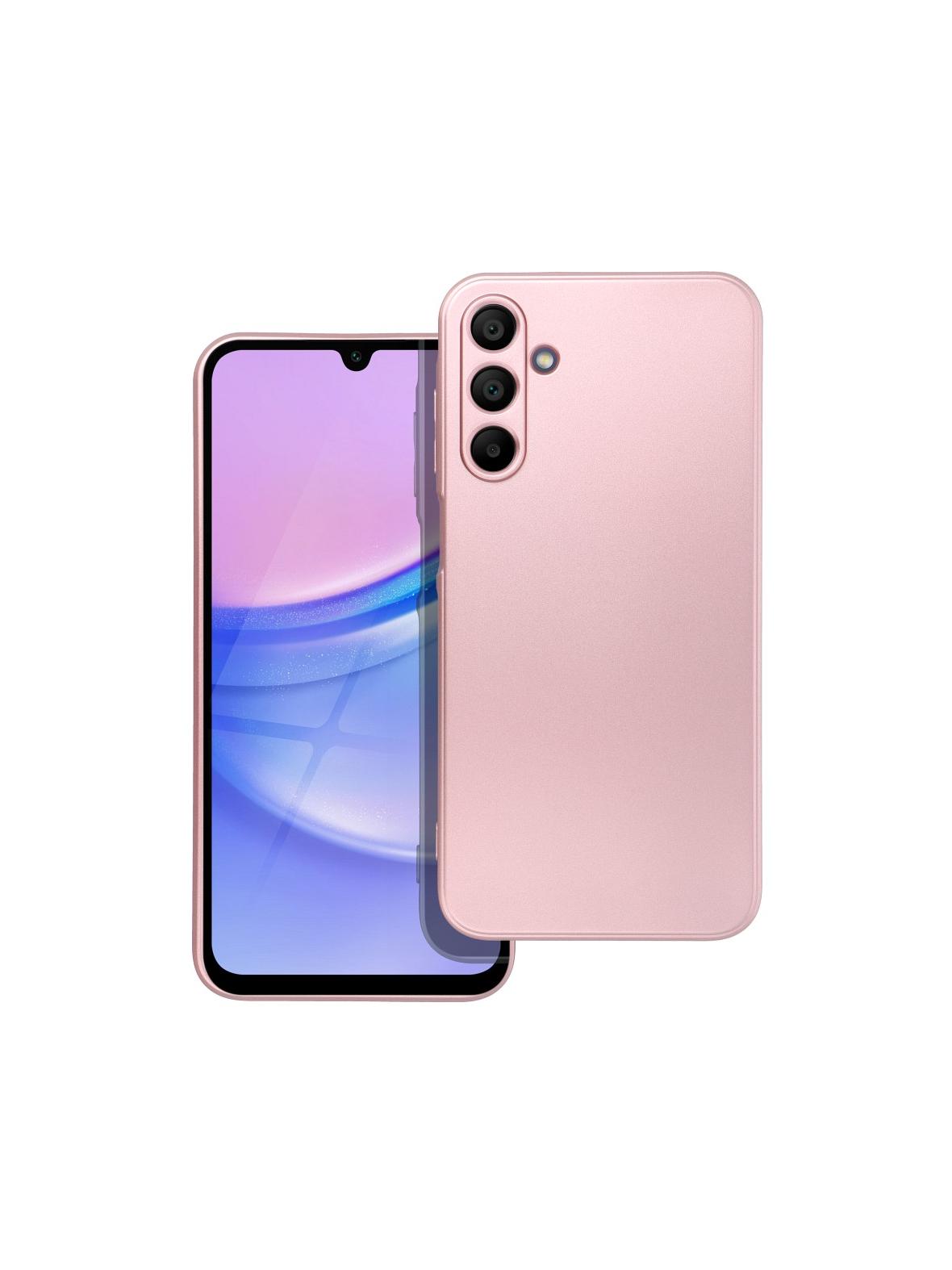 Futerał METALLIC do SAMSUNG A15 5G / A15 4G różowy