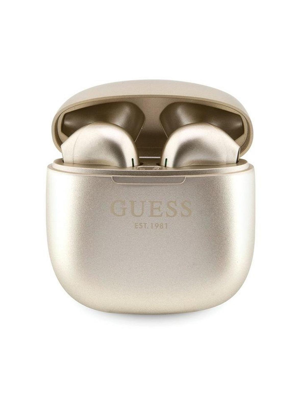 GUESS słuchawki bezprzewodowe bluetooth TWS + stacja dokująca GUTWST26PSD (Classic EST Logo) złote