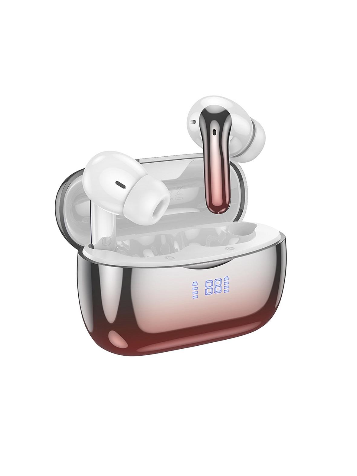 Słuchawki bezprzewodowe douszne Hoco TWS ANC + ENC EQ16 czerwone