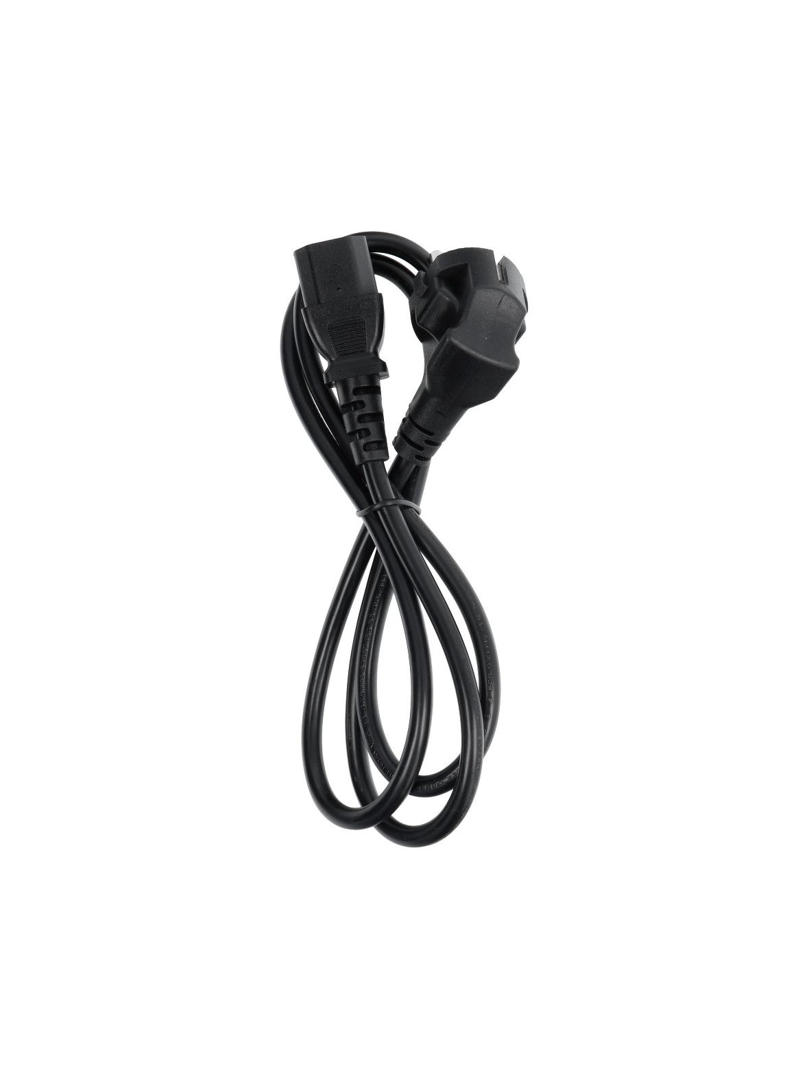Kabel zasilający do komputera PC / drukarka / monitor 230V 16A 1,2 m czarny