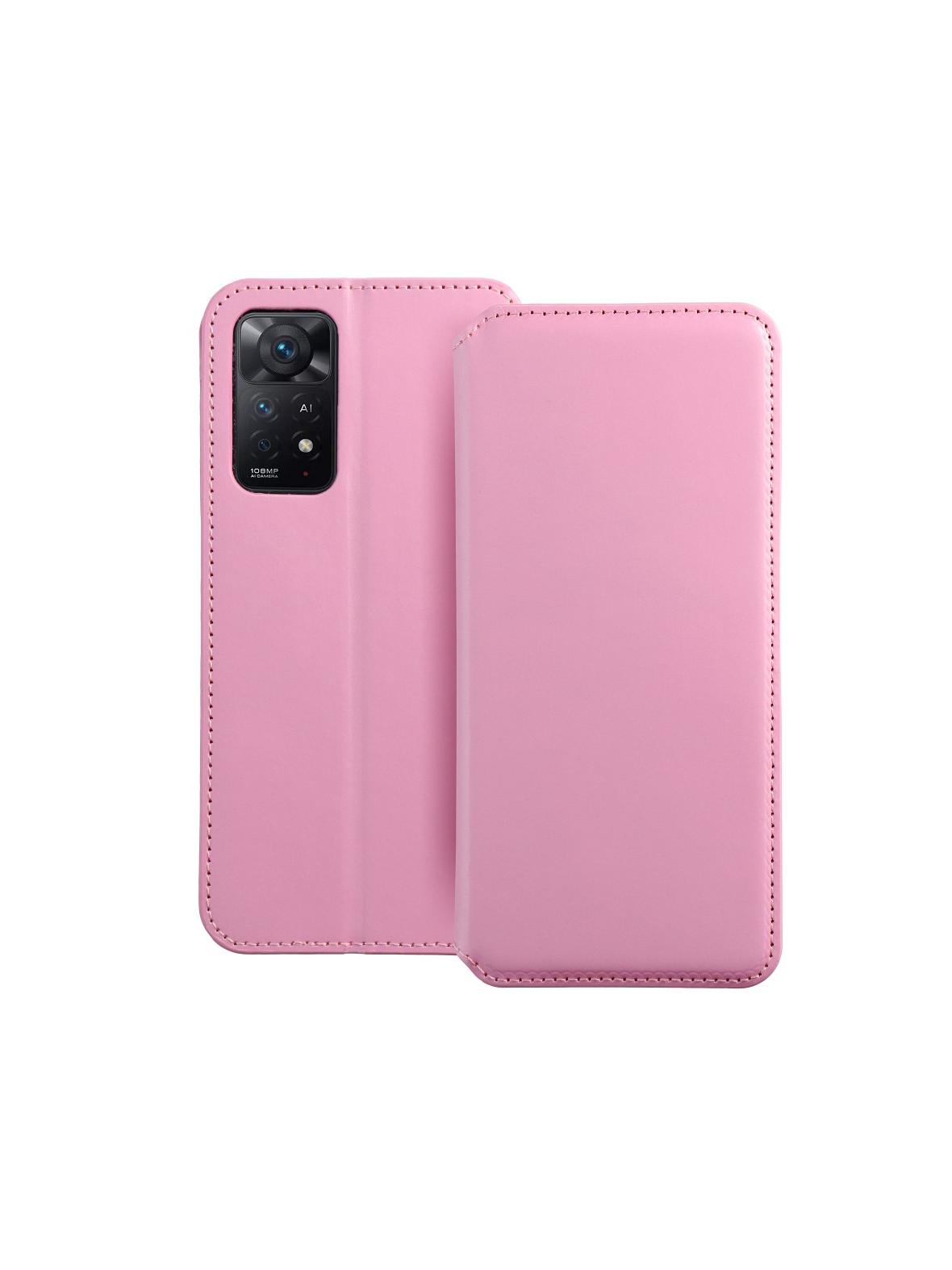 Kabura DUAL POCKET Book do XIAOMI Redmi Note 11 Pro / 11 Pro 5G jasny różowy