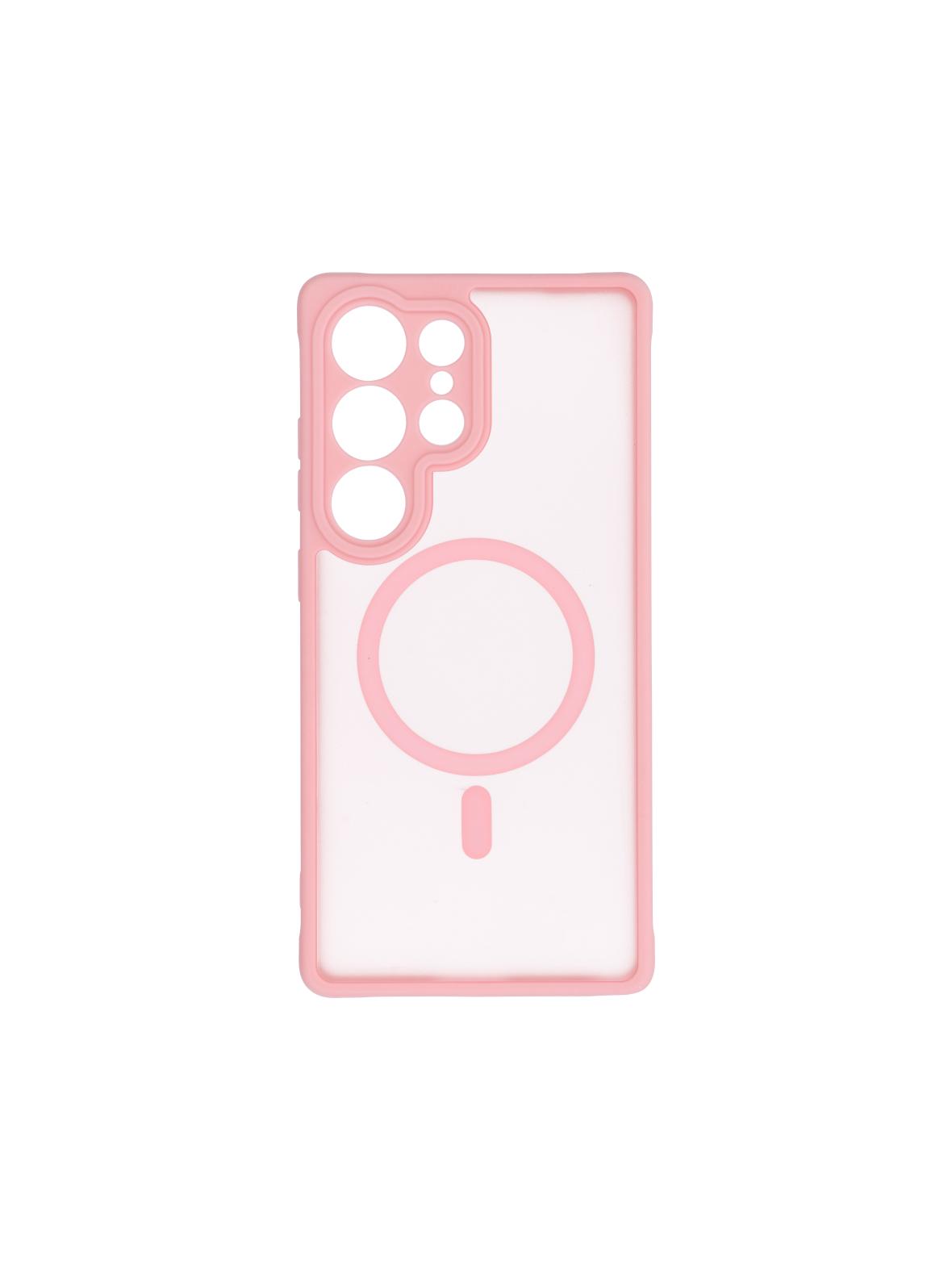 Futerał do Samsung S24 FE Full Matte Mag Cover zgodny z MagSafe jasnoróżowy