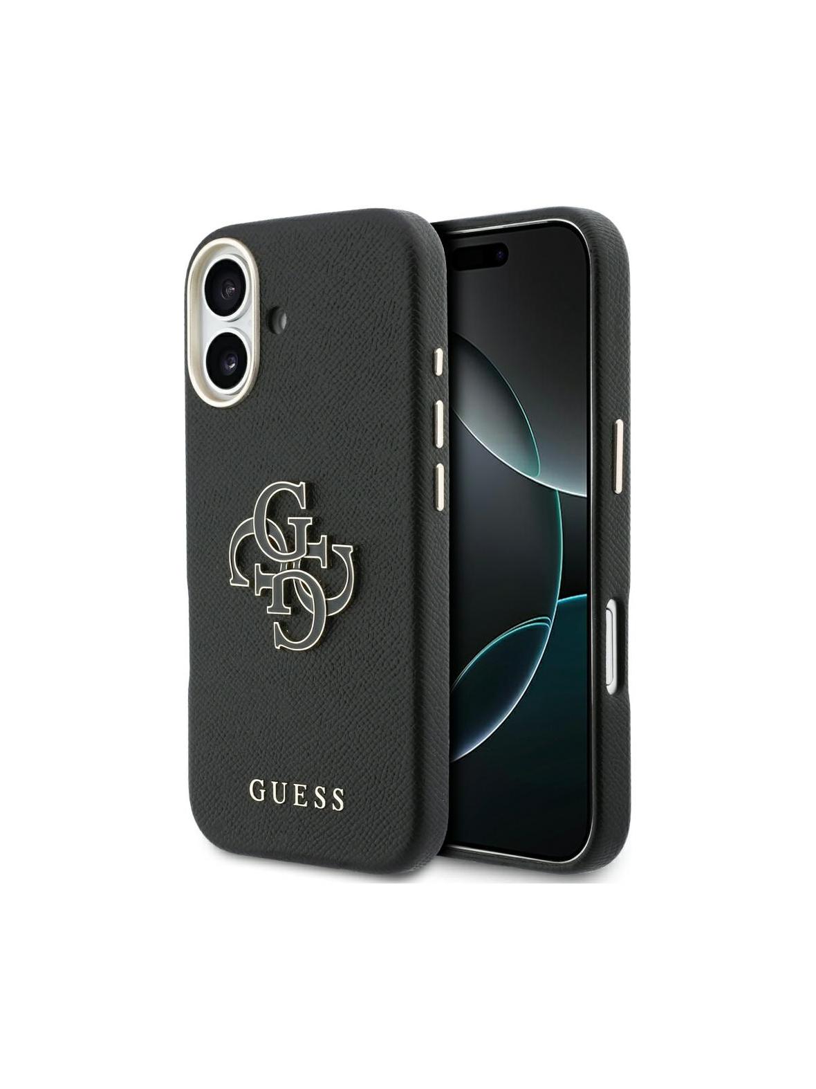 GUESS futerał do IPHONE 17 GUHCP17S5PS4RGGK (PU FW Resin Logo) czarny