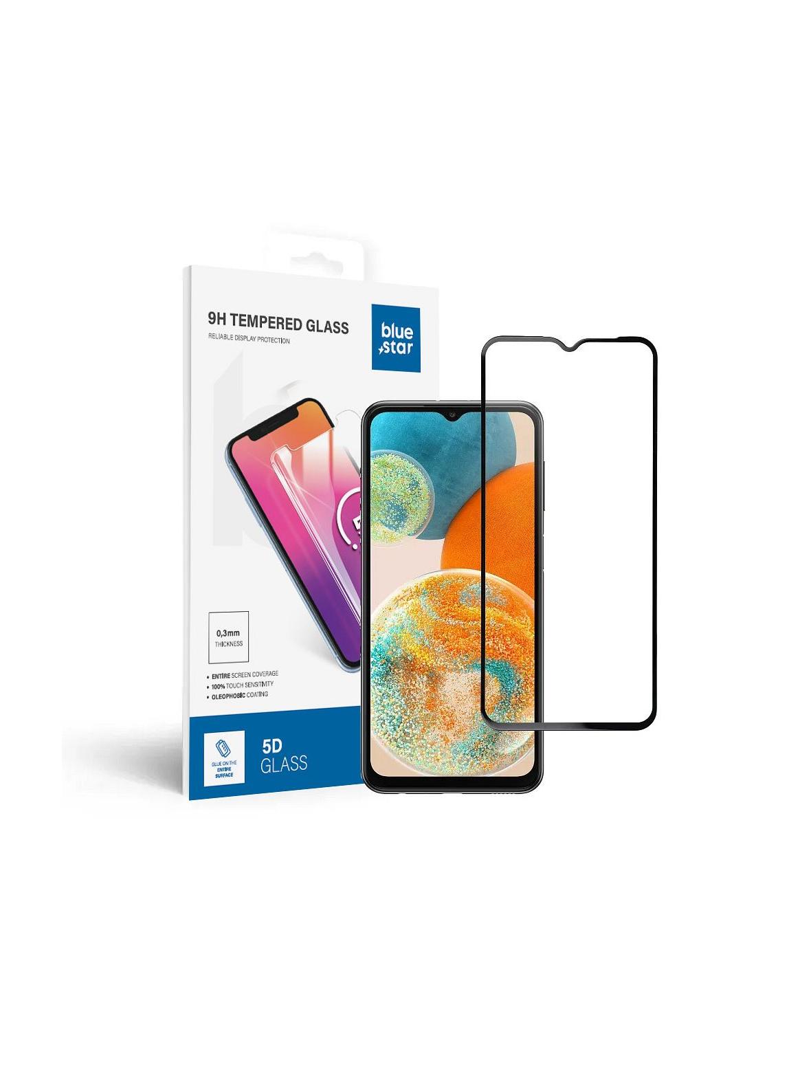 Szkło hartowane do Samsung Galaxy A23 5G (full glue / case friendly) Blue Star 5D czarne