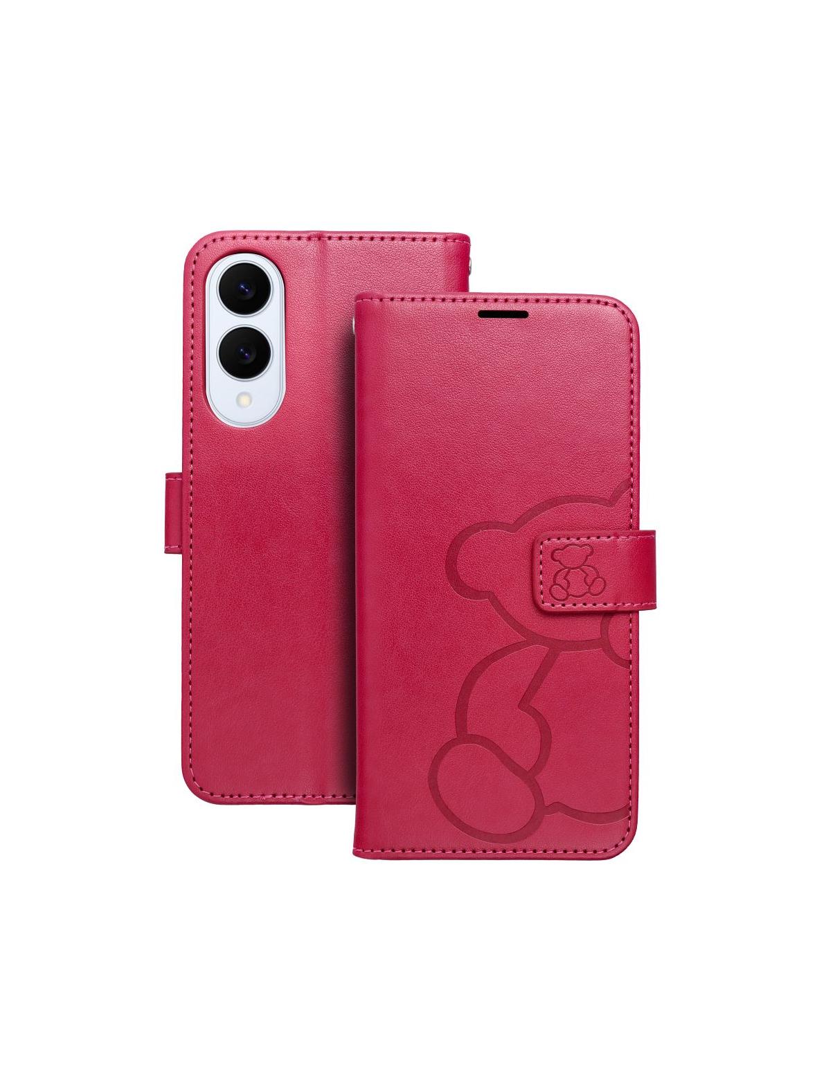 Kabura MEZZO Book do SAMSUNG S25 Edge teddy bear magenta