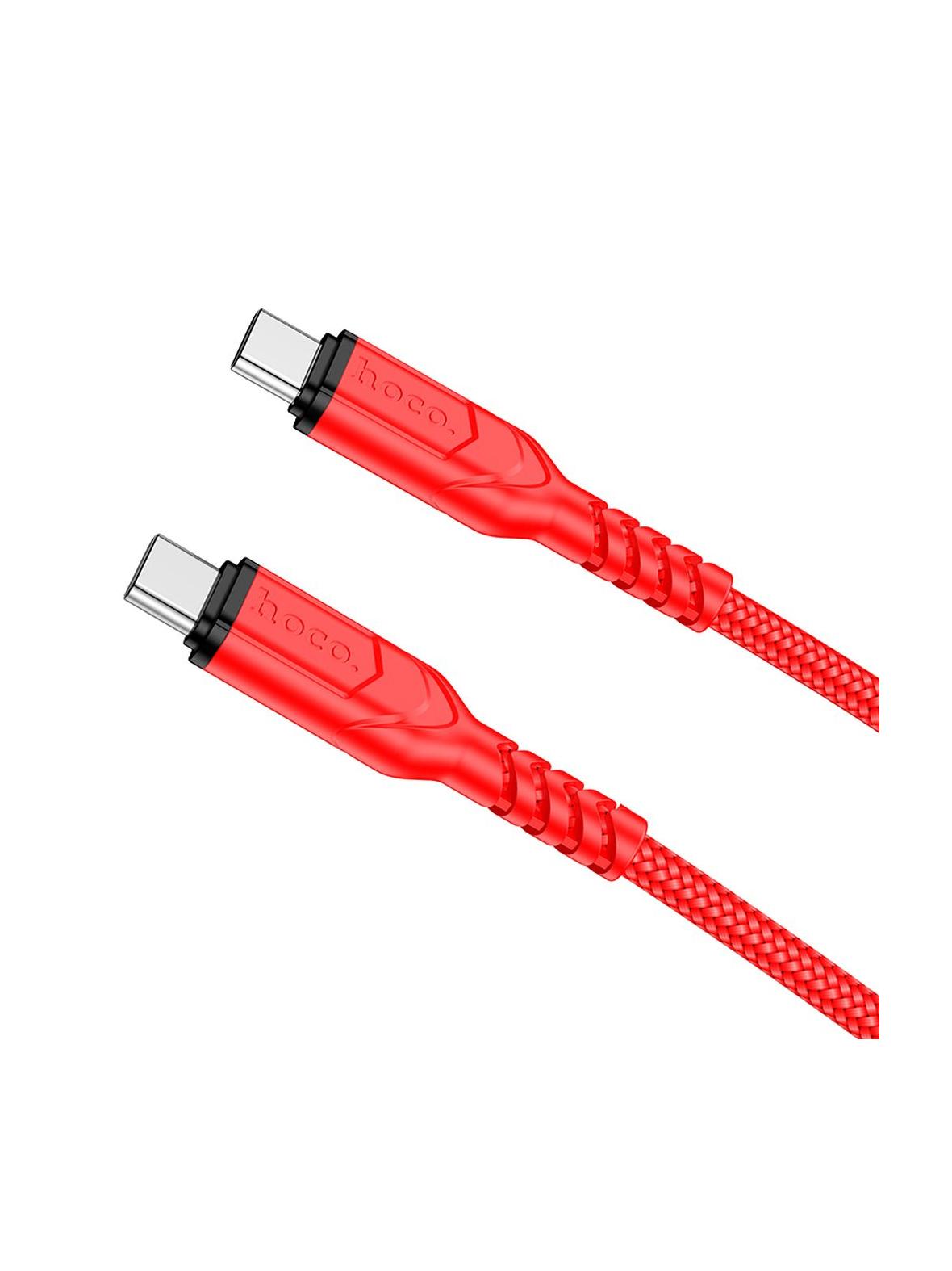 Kabel USB C do USB C Hoco QC3.0 PD 3A 60W 2 m X59 czerwony