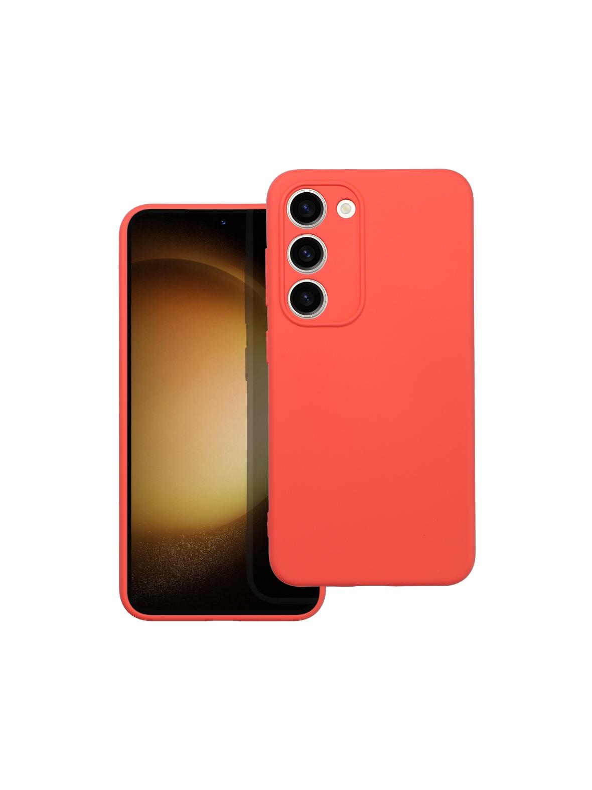 Futerał SILICONE do SAMSUNG S23 brzoskwiniowy