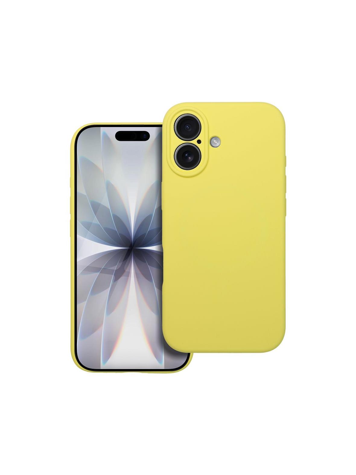 Futerał SILICONE 2mm do IPHONE 17 kompatybilny z MagSafe żółty