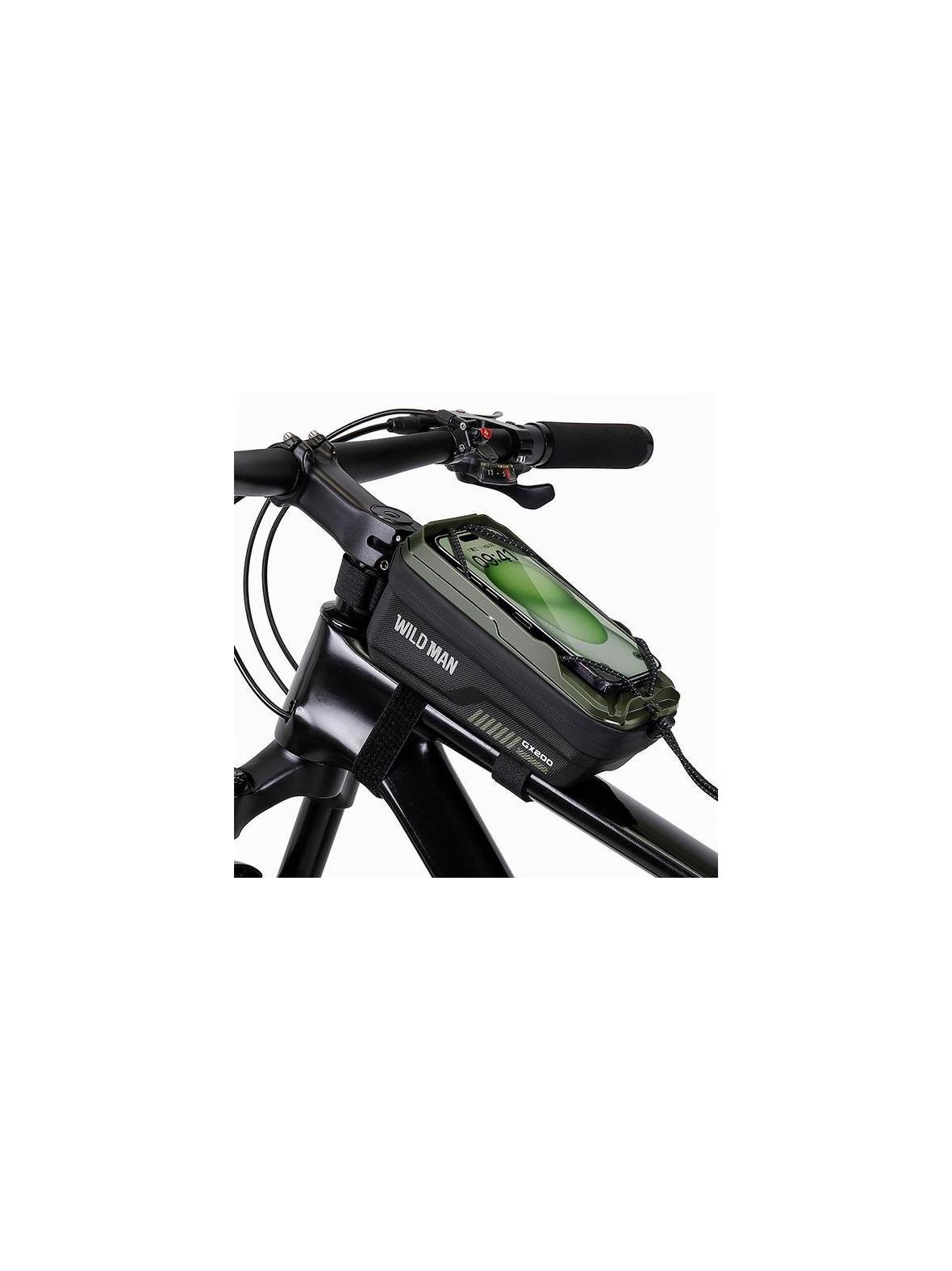 WILDMAN sakwa rowerowa na ramę na zamek 1L (4" - 7") GX200 zielona