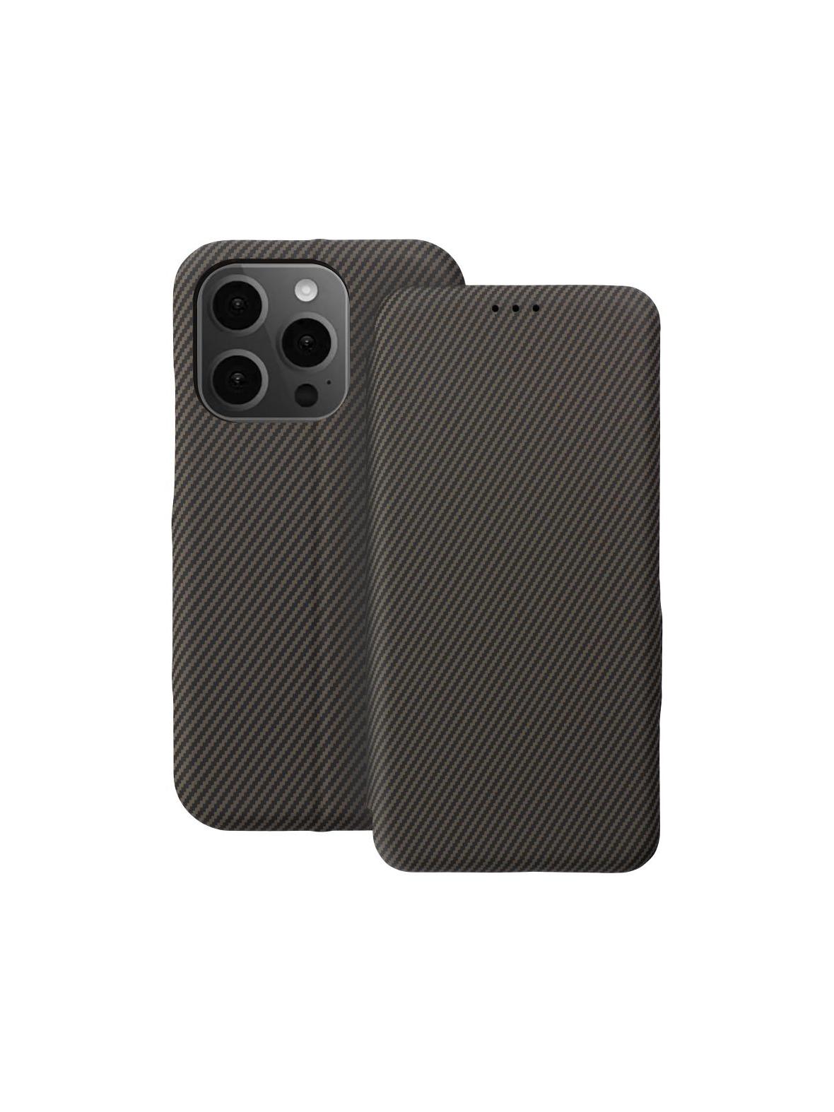 Kabura FOLIO Side Magnet do IPHONE 14 PRO brązowy