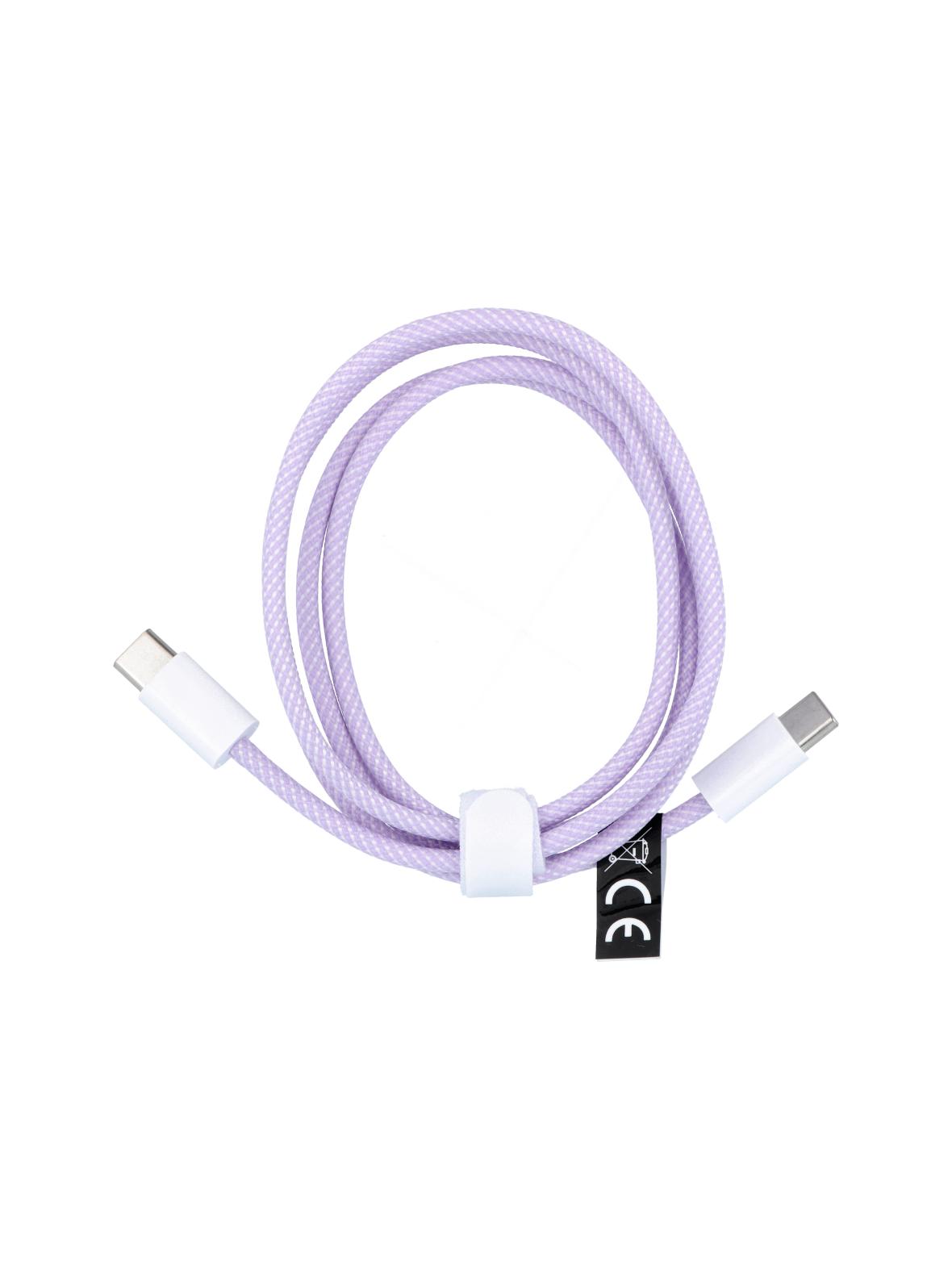 Kabel USB C do USB C PD QC3.0 3A 60W 1 m C263 fioletowy