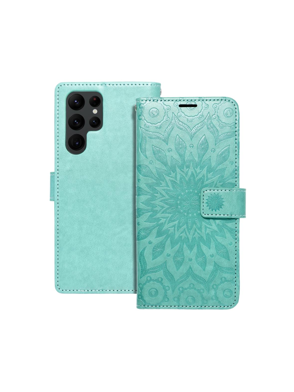 Kabura MEZZO Book do SAMSUNG S22 Ultra mandala zielony