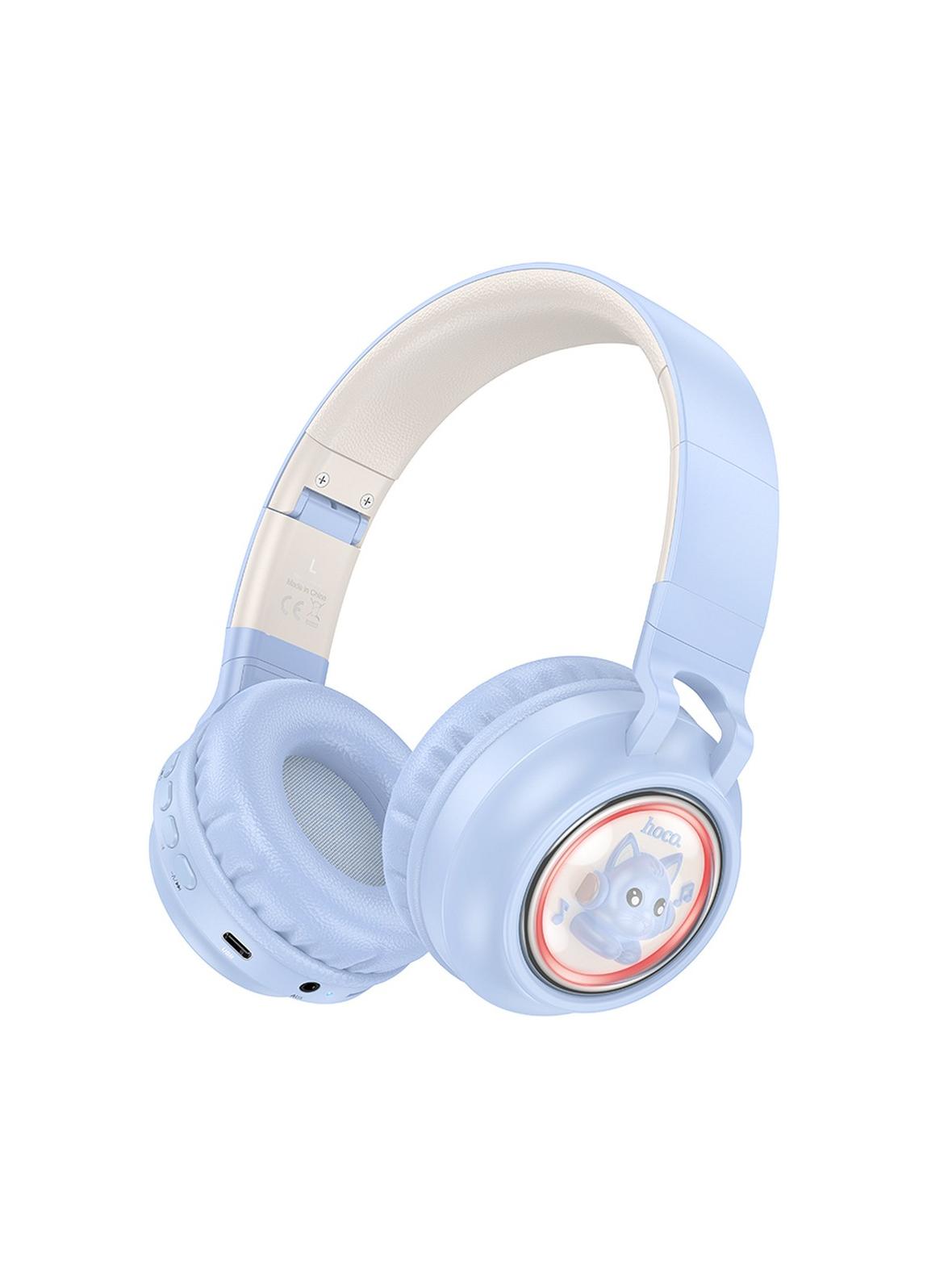 Słuchawki bezprzewodowe nauszne Hoco W50 niebieskie