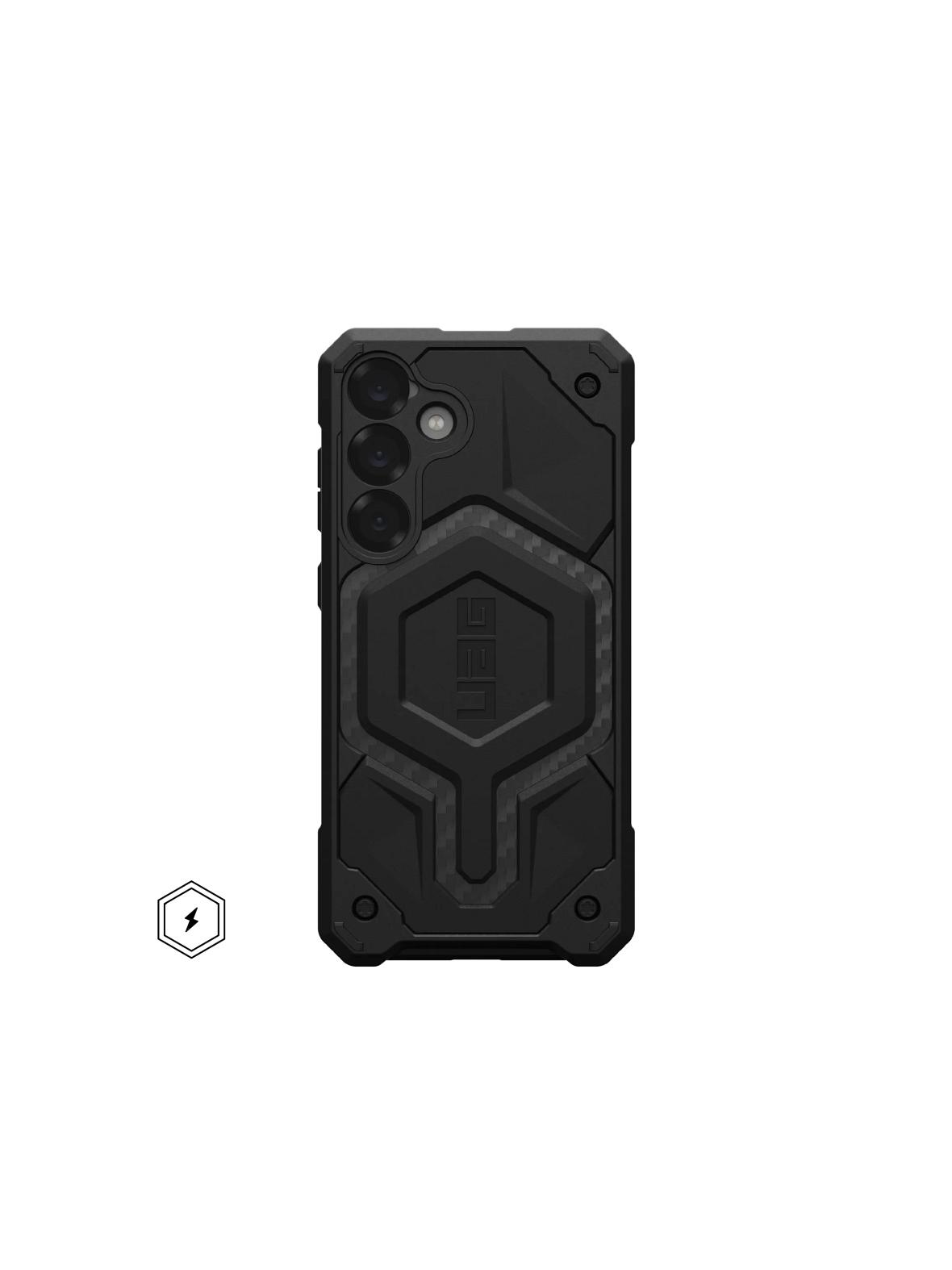 UAG Urban Armor Gear futerał MONARCH PRO z wbudowanym modułem magnetycznym do SAMSUNG S25 Plus 5G carbon fiber