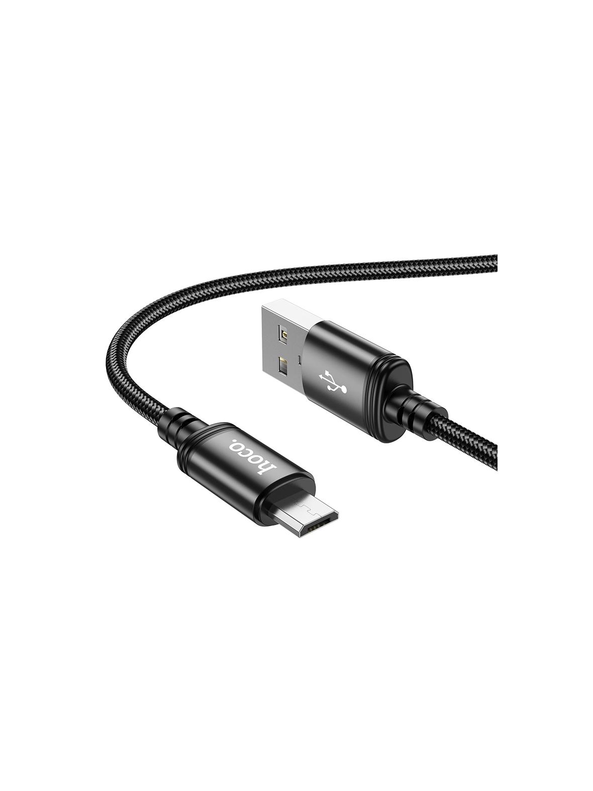 Kabel USB A do Micro USB Hoco 2,4A 1 m X89 czarny