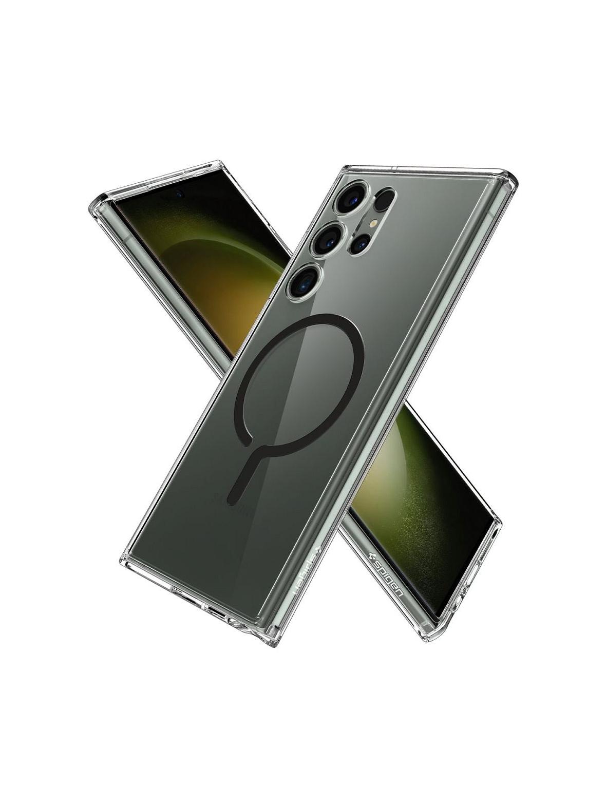 Futerał SPIGEN Ultra Hybrid Onetap Ring Magsafe do SAMSUNG S23 ULTRA black