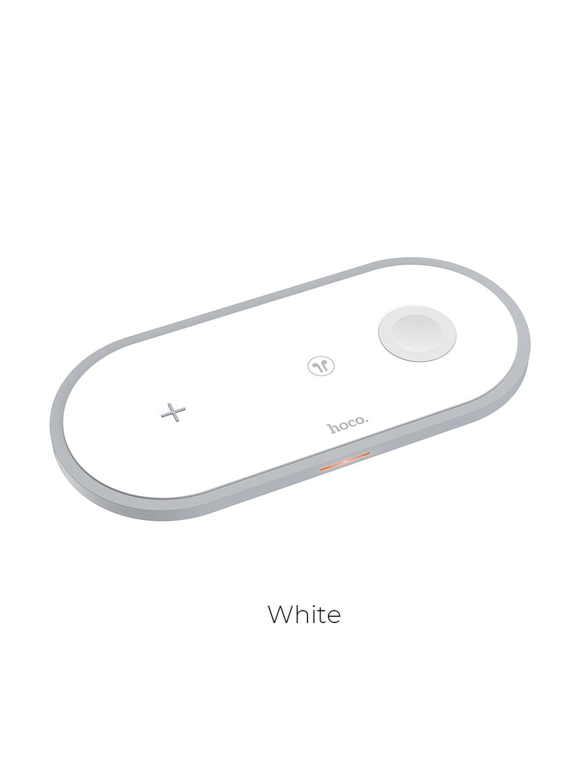 Ładowarka indukcyjna Hoco 3w1 Qi 2A 10W CW24 biała