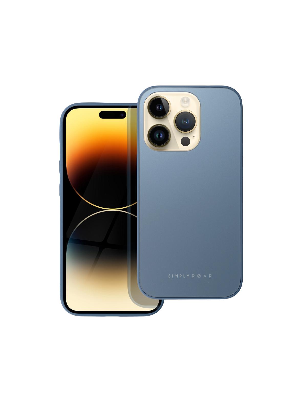 ROAR futerał MATTE GLASS do IPHONE 14 Pro niebieski