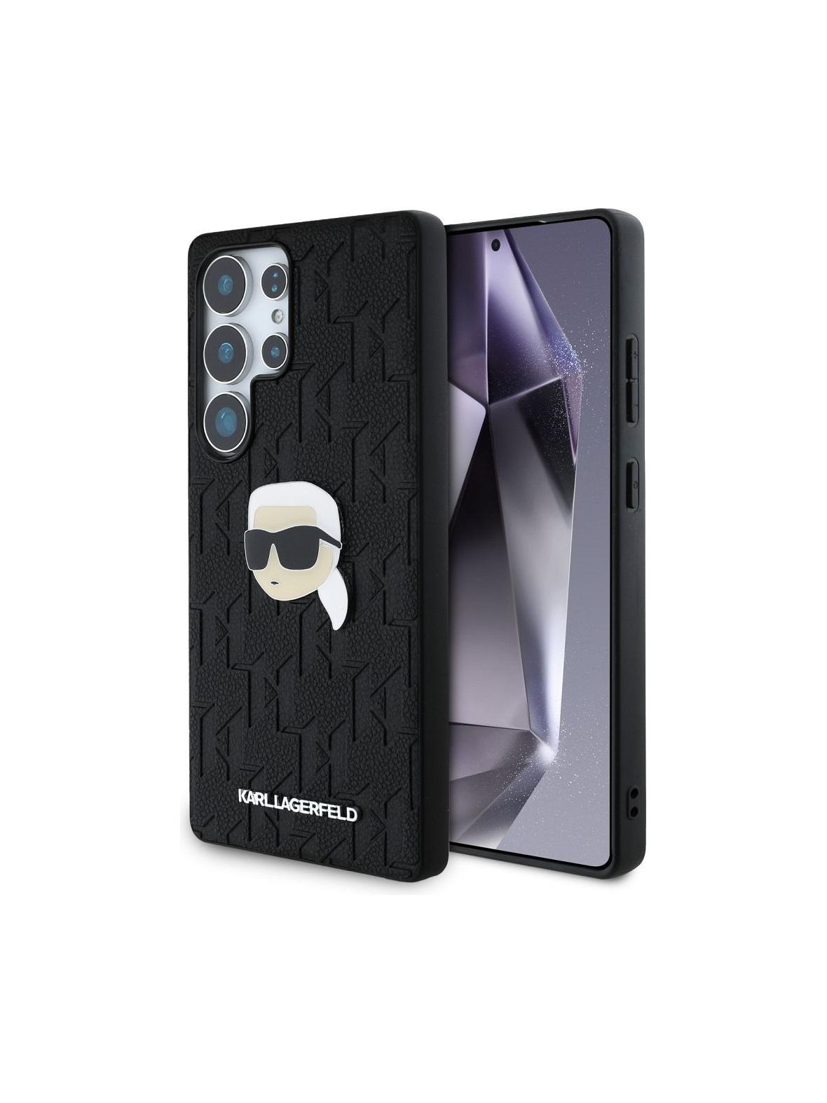 KARL LAGERFELD futerał do SAMSUNG S25 Ultra KLHCS25LPGKLKIPK (PU Monogram K. Head Pin) czarny