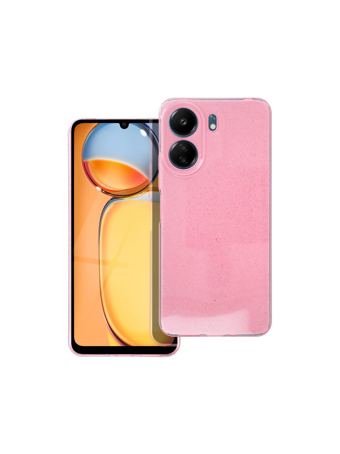 Futerał CLEAR CASE 2 mm BLINK do XIAOMI Redmi 13C / POCO C65 różowy