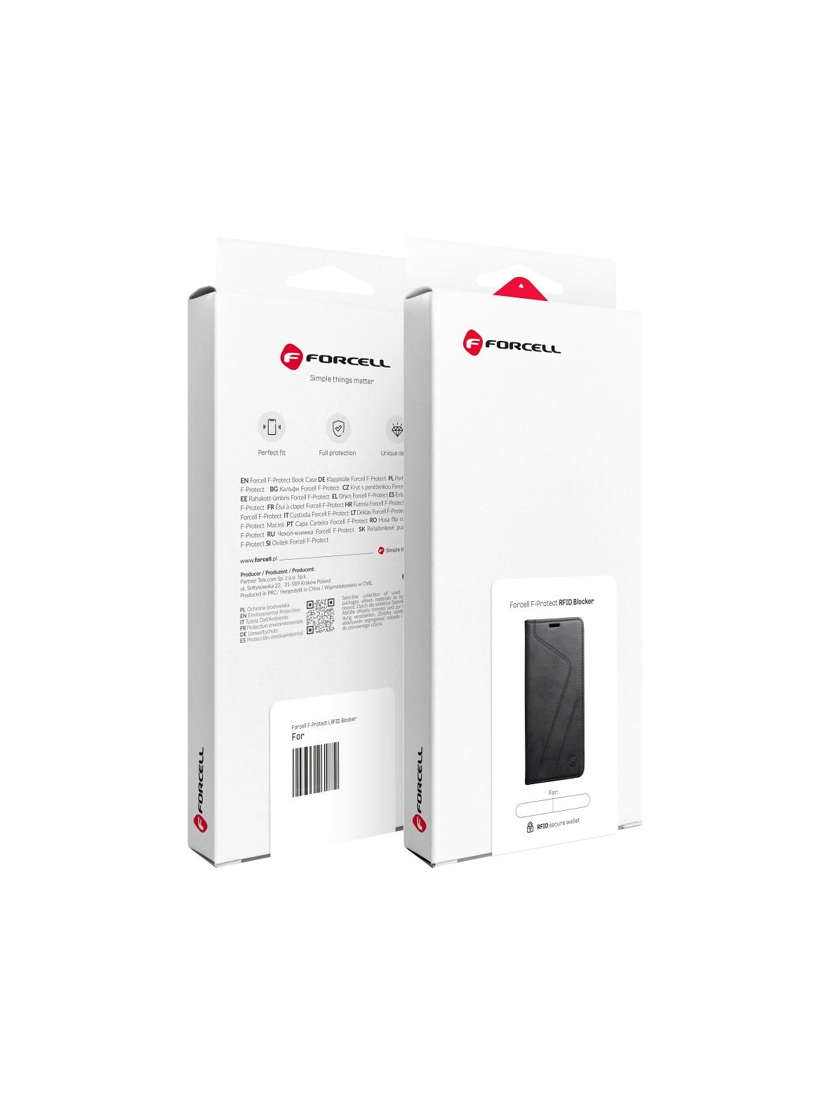 Pokrowiec na Samsung S25 ULTRA Forcell F-Protect RFID Blocker Book czarny