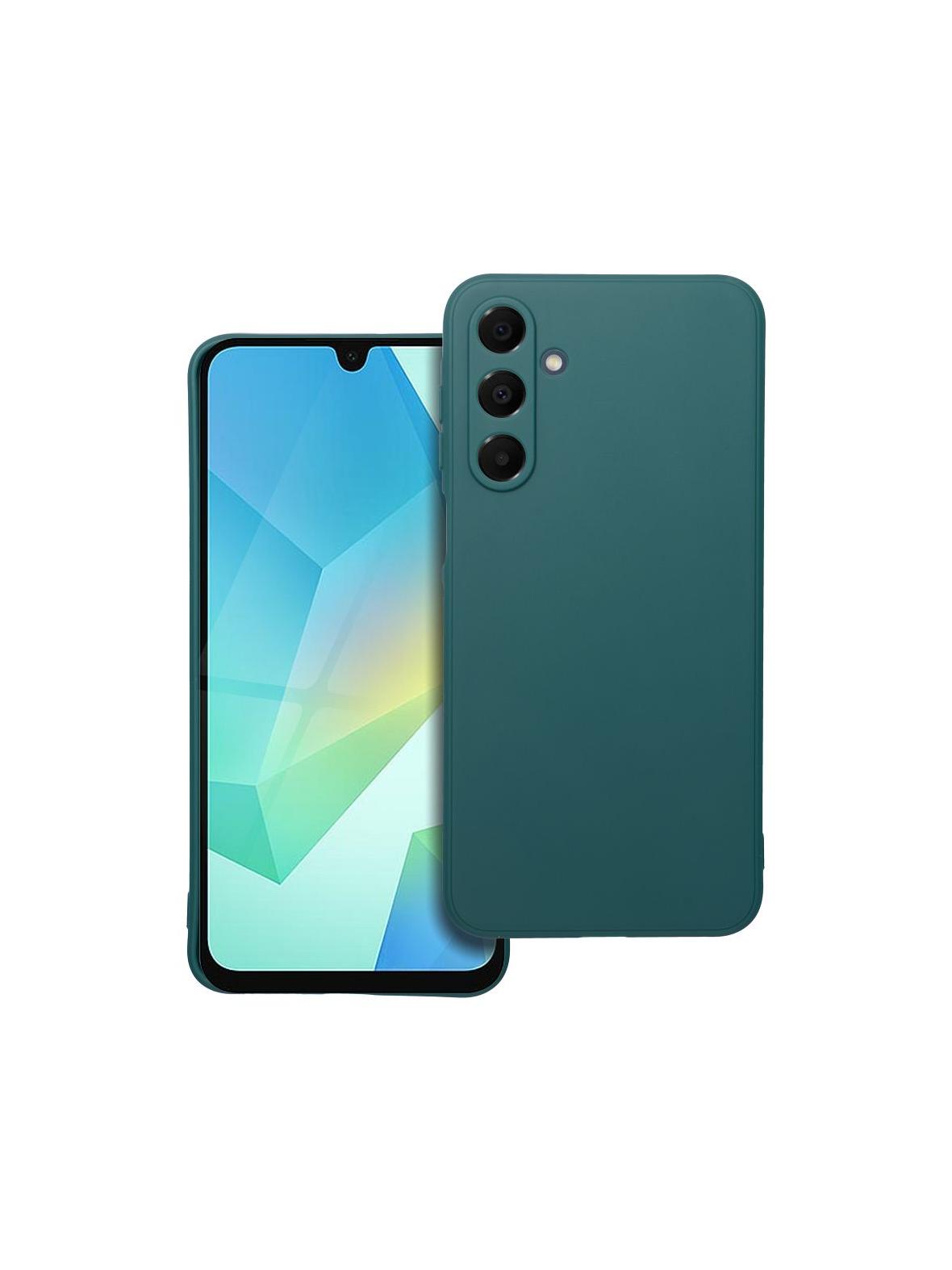 Futerał MATT do SAMSUNG A16 5G / A16 4G ciemnozielony