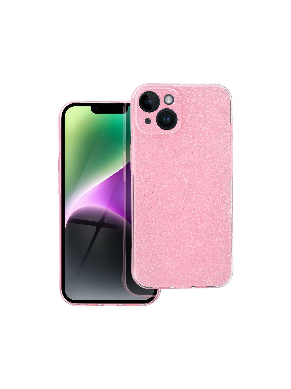 Futerał CLEAR CASE 2 mm BLINK do IPHONE 14 różowy