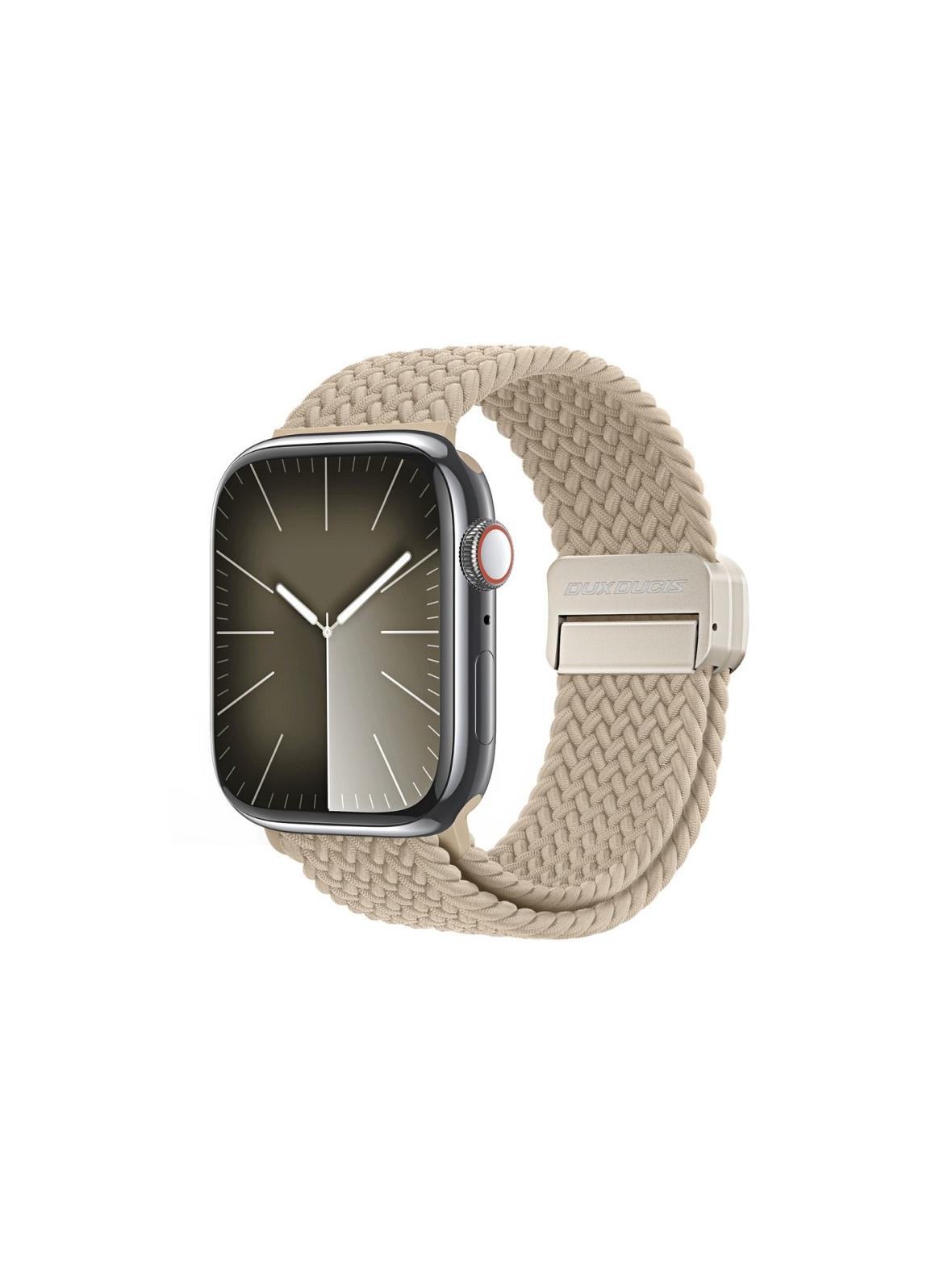 DUX DUCIS pasek MIXTURE PRO pleciony do Apple Watch 42 / 44 / 45 / 49 mm jasno beżowy