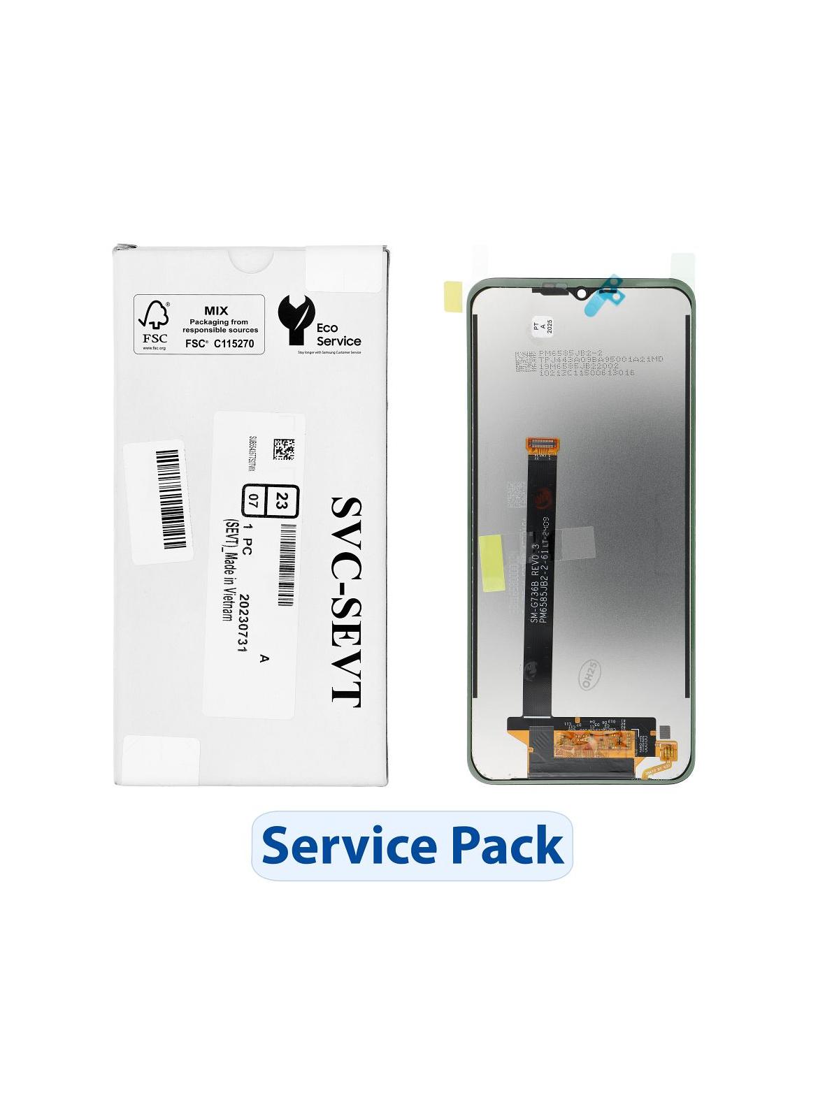 ServicePack Wyświetlacz LCD do SAMSUNG Xcover 6 Pro F736B GH82-29187A