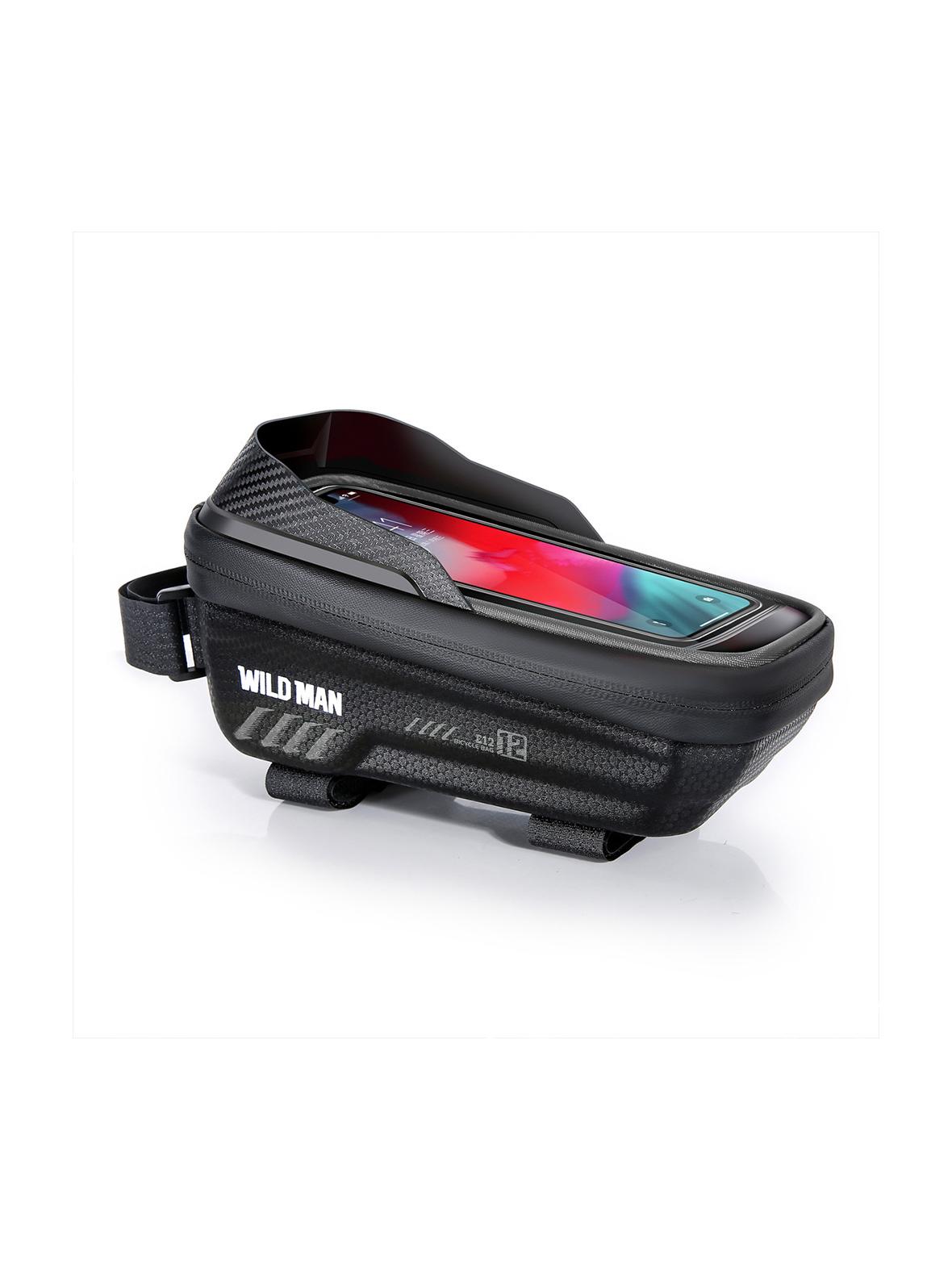 WILDMAN sakwa rowerowa na ramę na zamek 1L (4" - 7") ES12 czarna