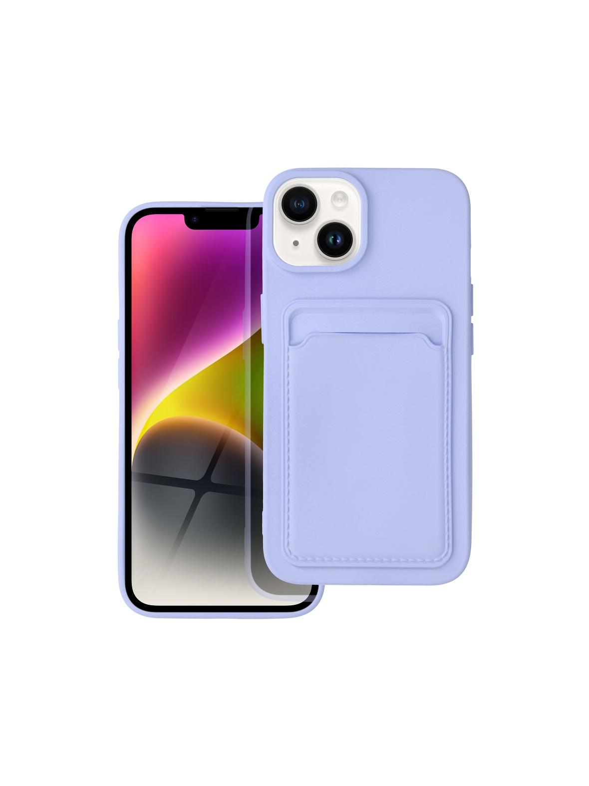 Futerał CARD CASE do IPHONE 14 fioletowy