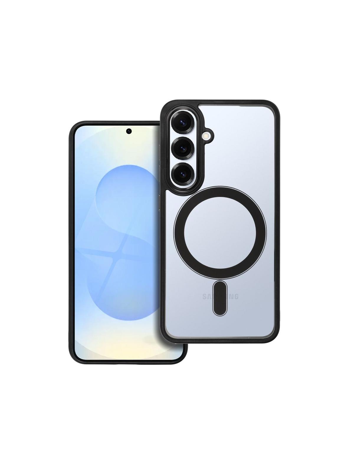 Futerał COLOR EDGE MAG COVER kompatybilny z MagSafe do SAMSUNG S25 czarny