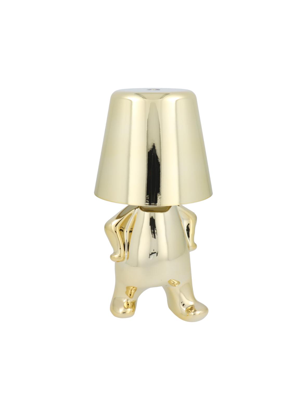 Lampka nocna GOLD MAN Art Deco stojący (wzór 1) MLTL